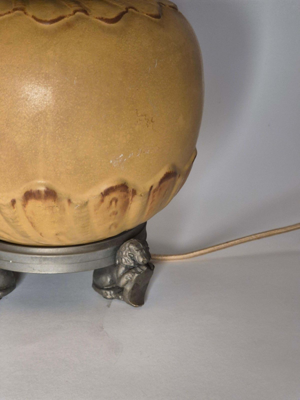 A Rare Swedish Grace Table Lamp By Svenska Metallverken, 1920/30s, Chinoiserie. photo 1706.0
