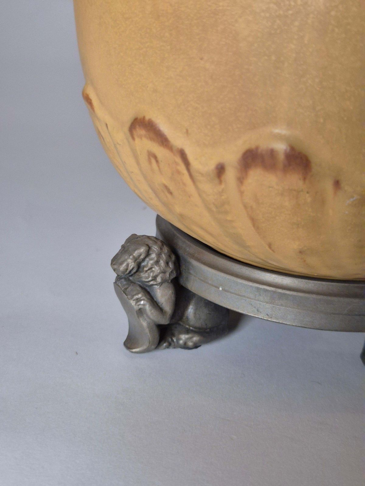 A Rare Swedish Grace Table Lamp By Svenska Metallverken, 1920/30s, Chinoiserie. photo buy