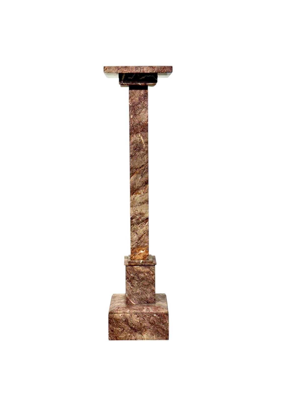 French Breccia Marble Pedestal Column, Early 20th Century photo 2053.0