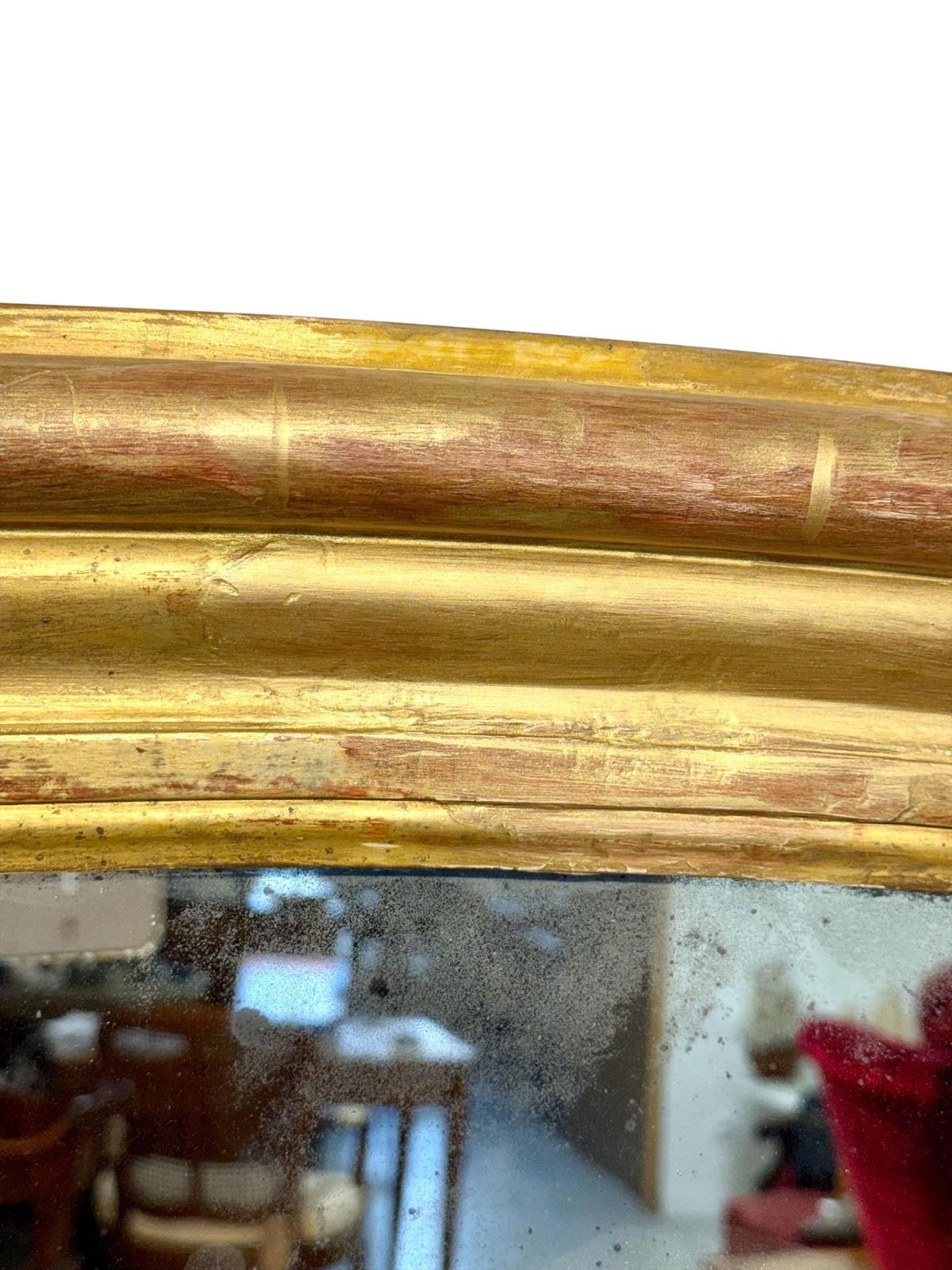 19th Century French Giltwood Mirror With Original Mercury Glass photo vinterior