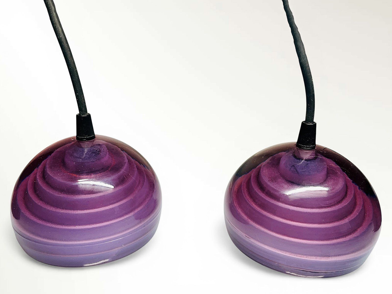 Murano Glass Lamps By Carlo Nason For Av Mazzega, Italy, 1970s, Set Of 2 photo Lighting