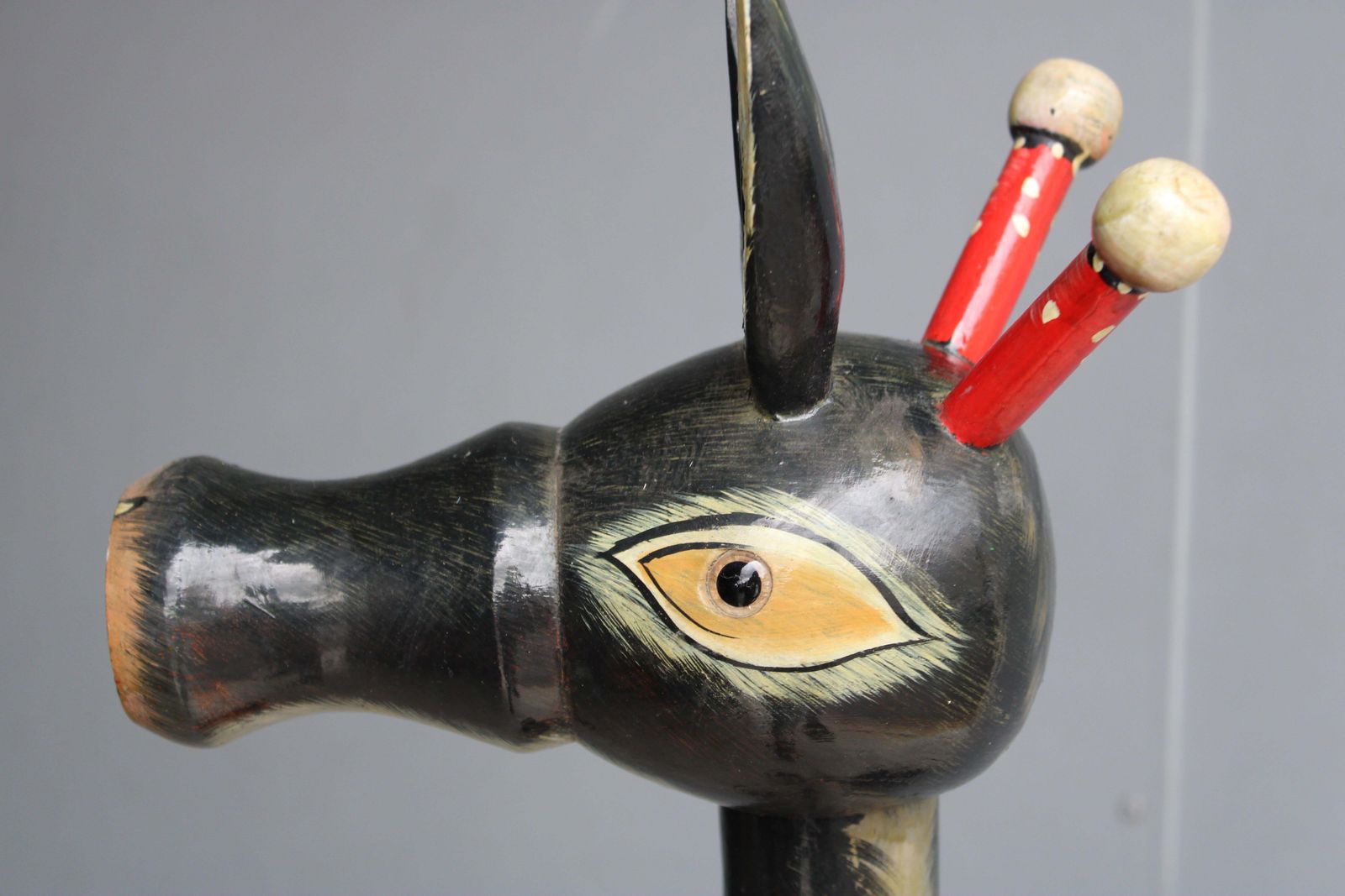 Furniture Children's Coat Rack 1950 Giraffe Lacquered Wood 1950 Italy Enzo Mari Danese photo