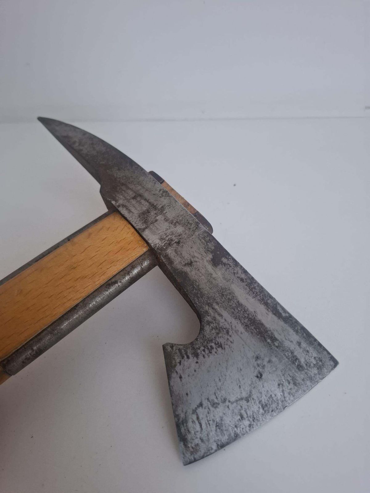 Home Decor Mid Century Czechoslovak Firefighter Axe With Leather Holster photo
