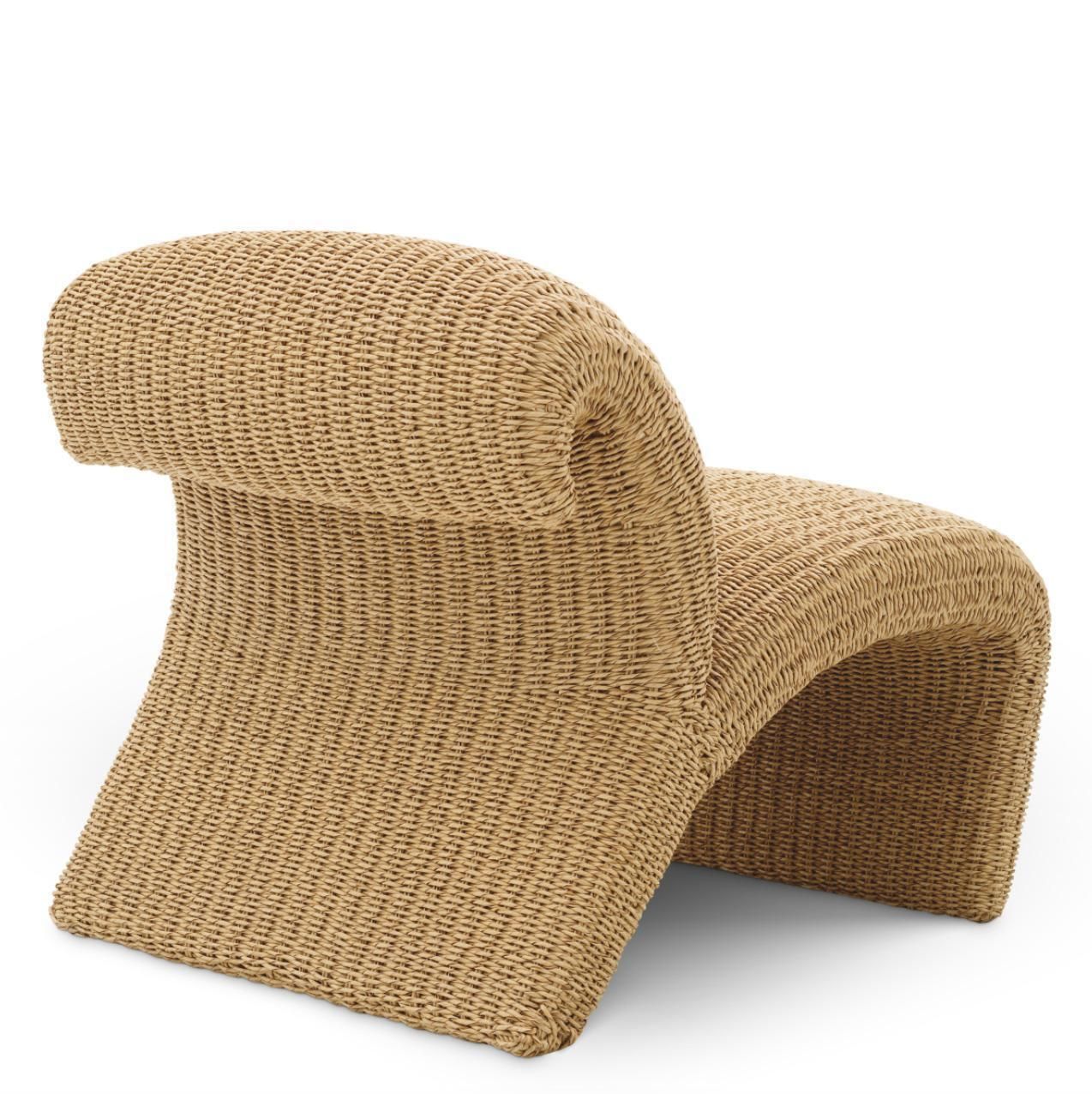 Outdoor Chair In Faux Rattan And Aluminium photo 2786.0