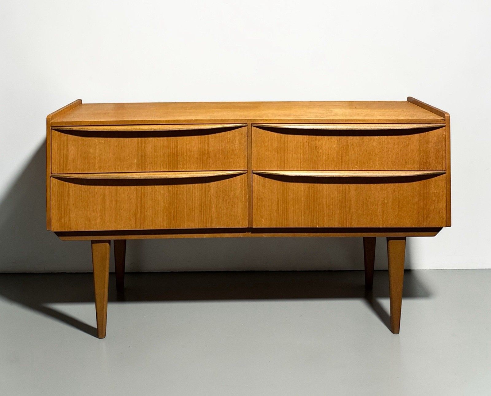 Austin Suite Teak Chest Of Drawers Sideboard Lip Handles Mid Century C1960s photo buy