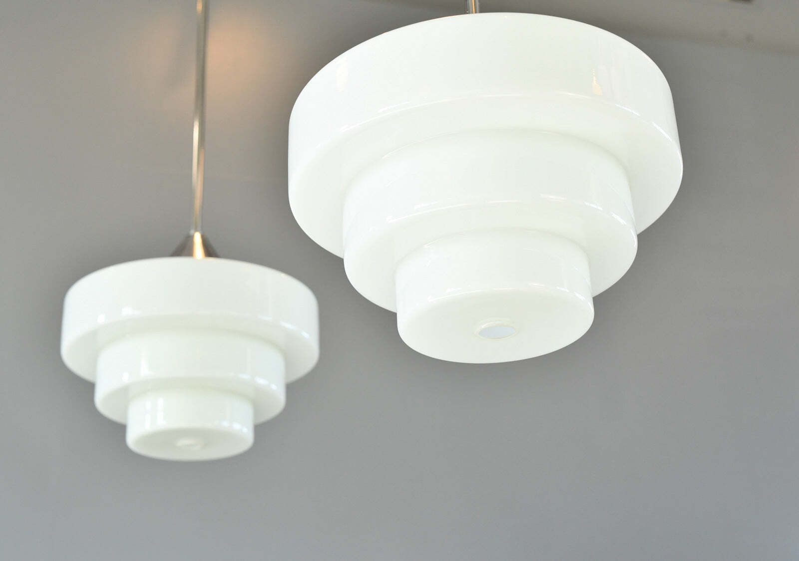 Art Deco Opaline Lights By Edison Circa 1930s photo buy