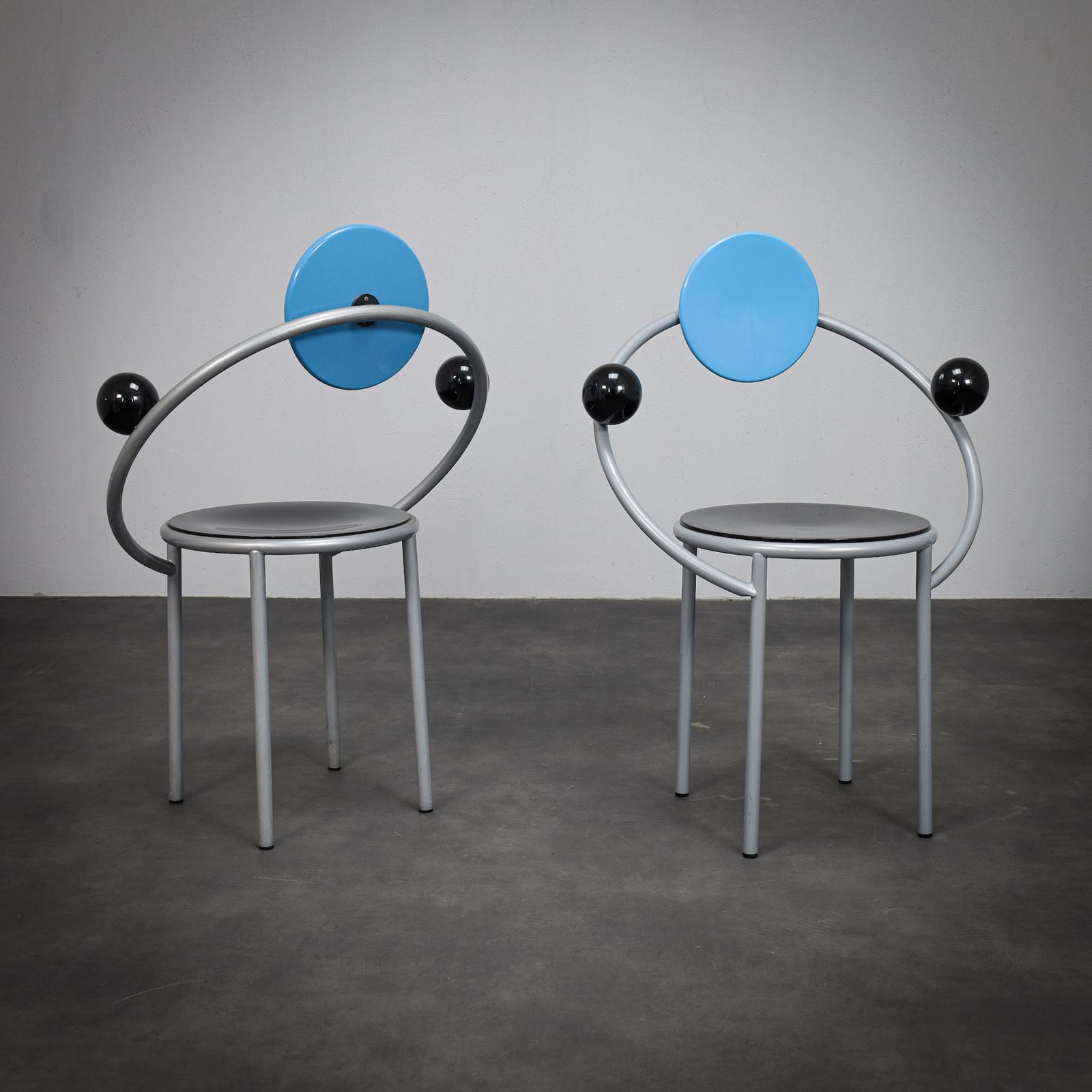 Pair Of First Chairs By Michele De Lucchi For Memphis Milano, Italy, 1981