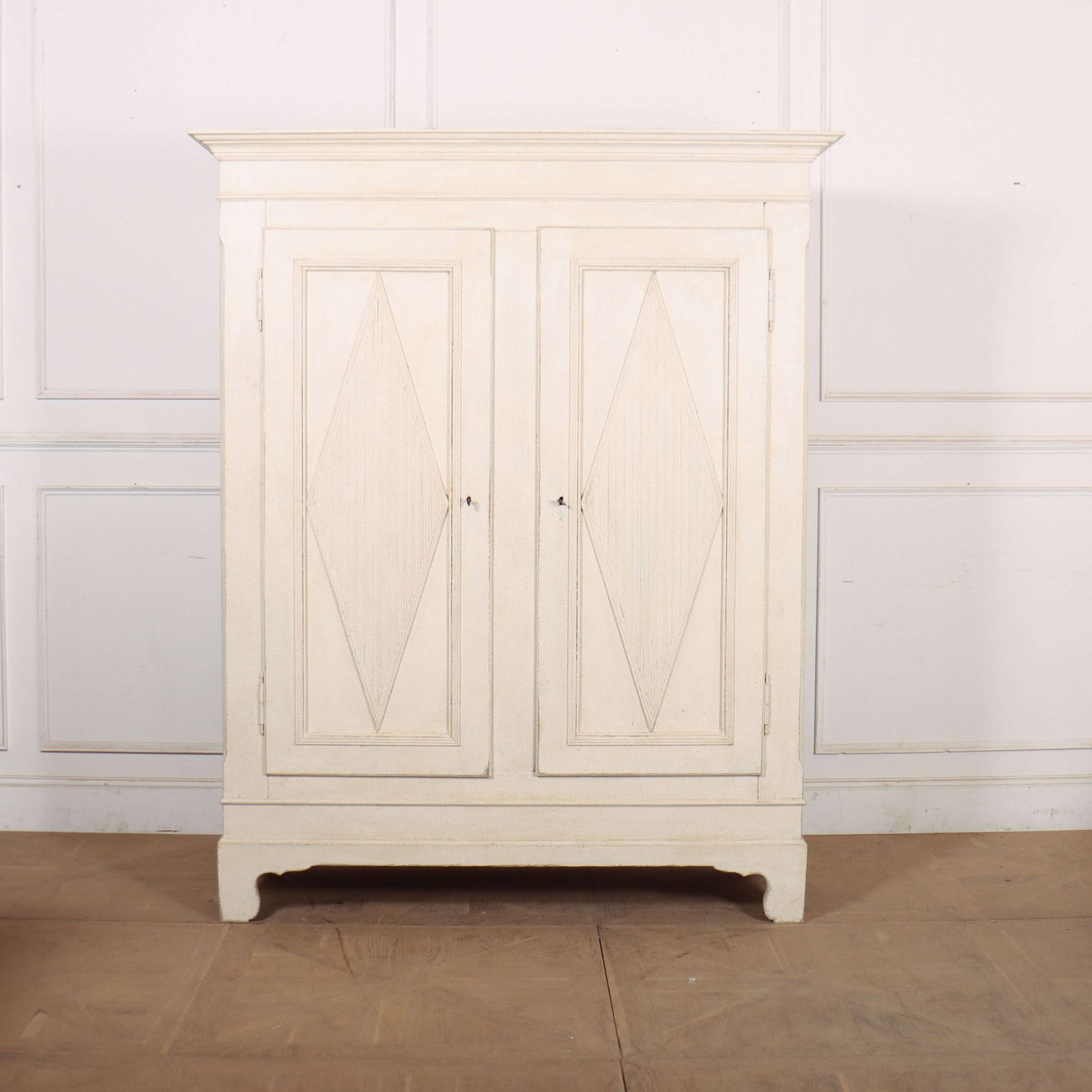 Danish Painted Wardrobe, 1800s