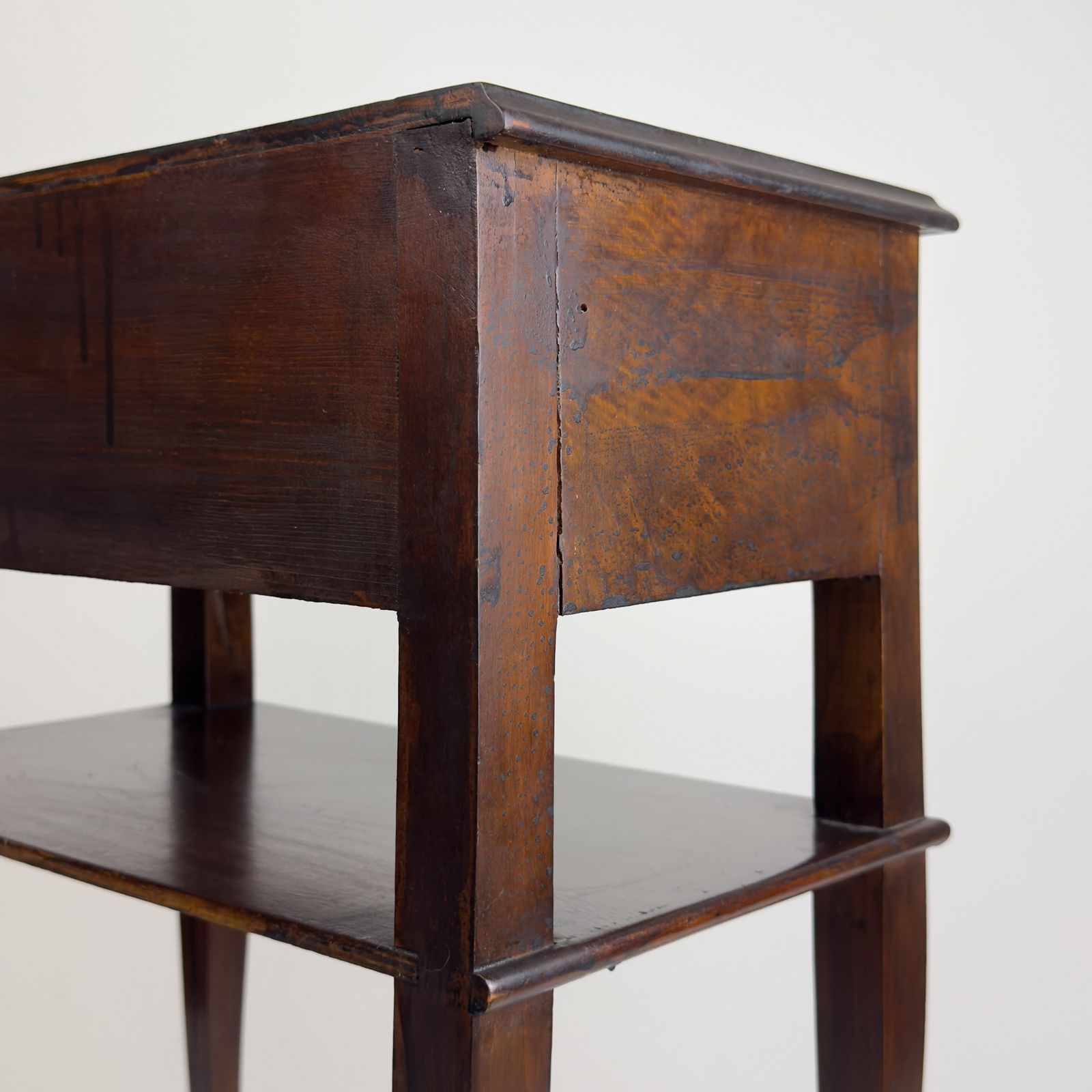 photo buy Vintage Wood Nightstand Italy 1970s