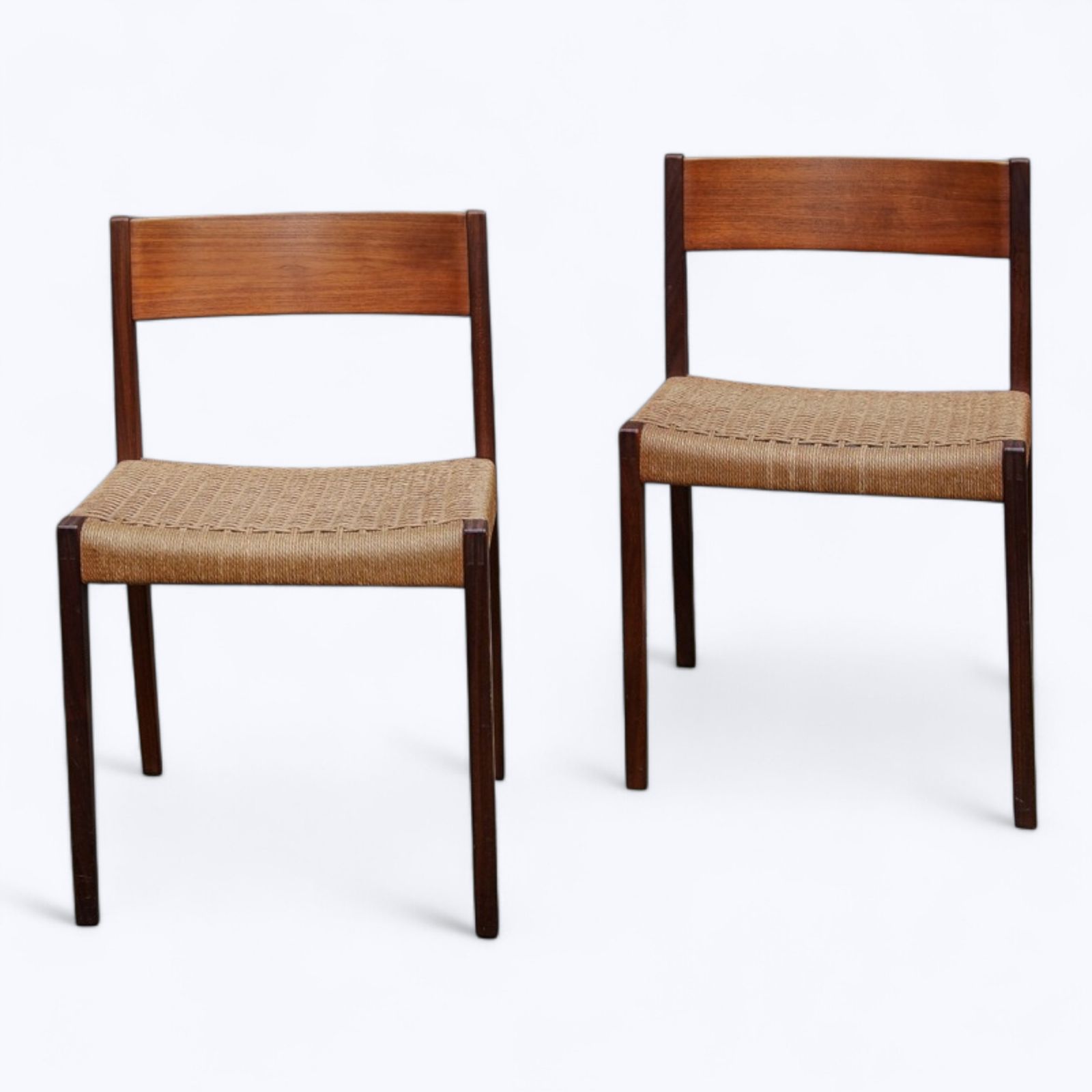 Poul Cadovius Pia Teak Dining Chairs – Danish Mid Century Modern, 1960s   Set Of 2