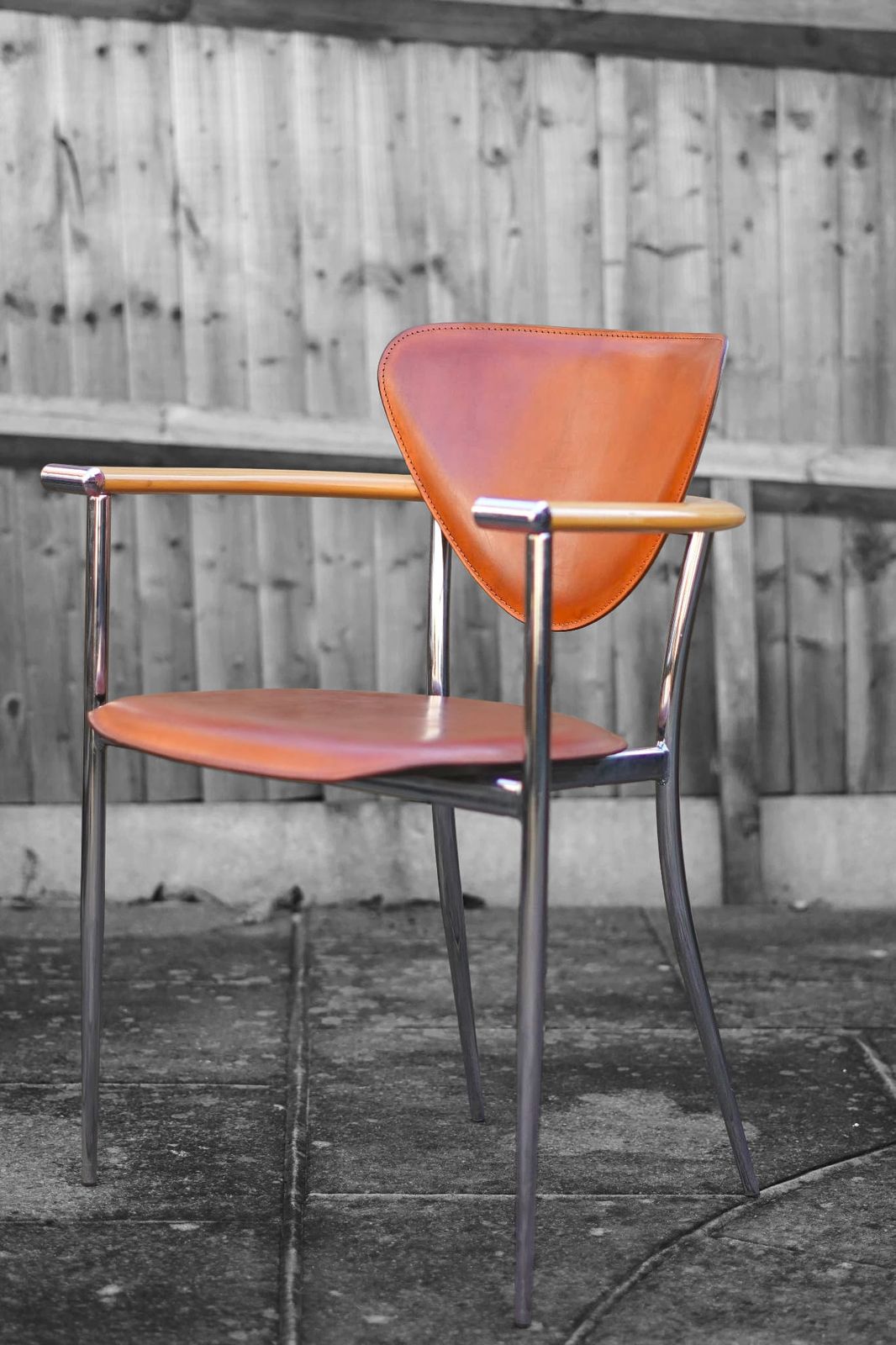 Brown Leather Italian Dining Chairs Mid Century Modern Design By Arrben   Set Of 4 photo Furniture