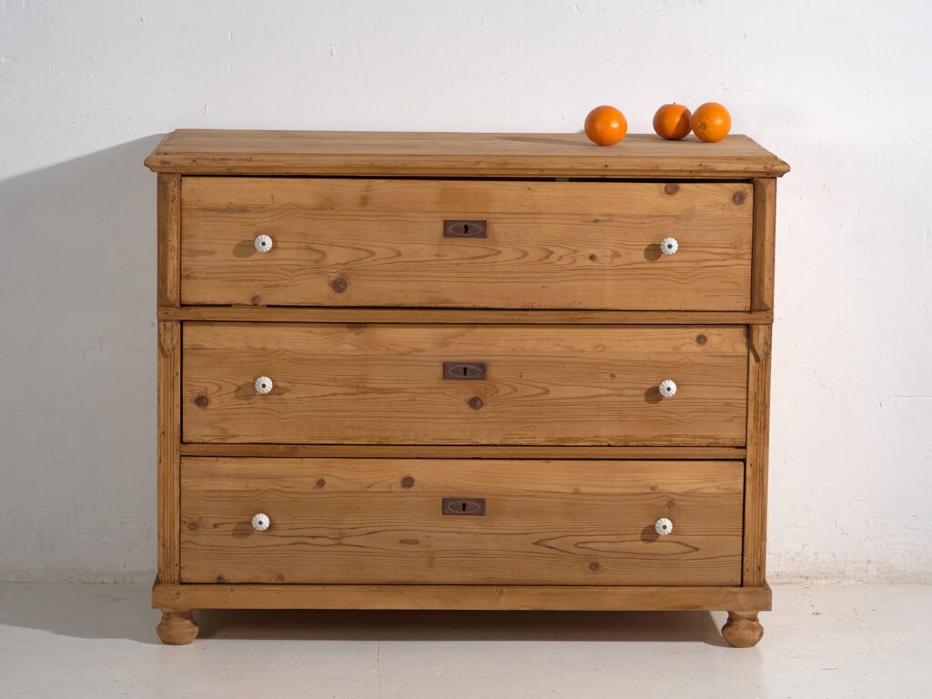 photo for sale Antique Solid Pine Chest Of Drawers – Central Europe (C.1880–1910) #117