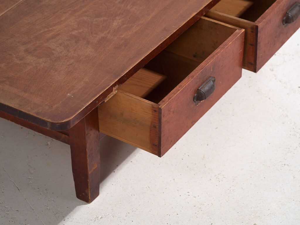 Antique Japanese Low Work Table With Drawers – Showa Period – C.1930 1950 photo 766.0