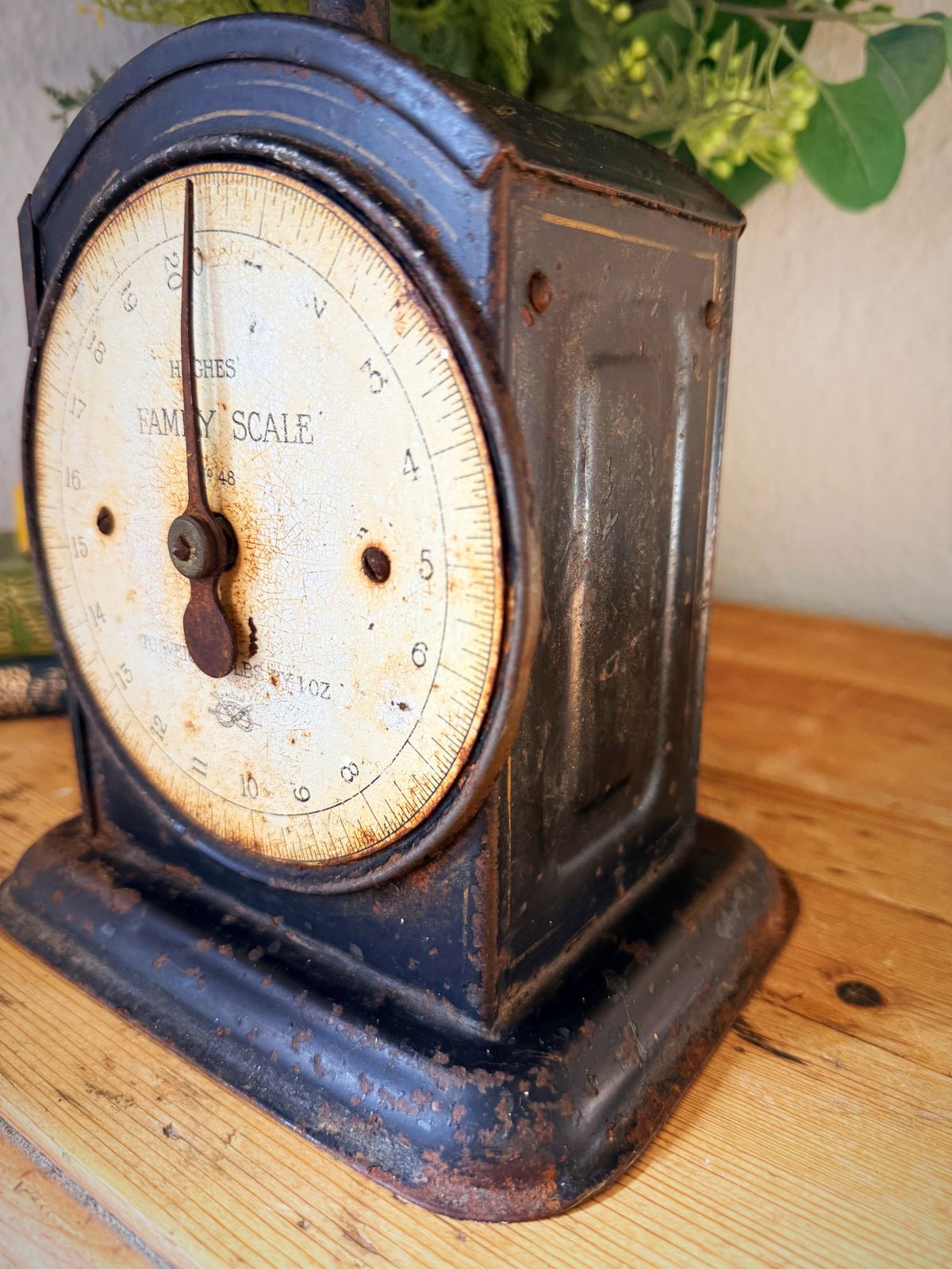 Early 20th Century Salter Hughes Kitchen Scales – Rustic Farmhouse Decor With Striking Authentic Patina photo 89.0