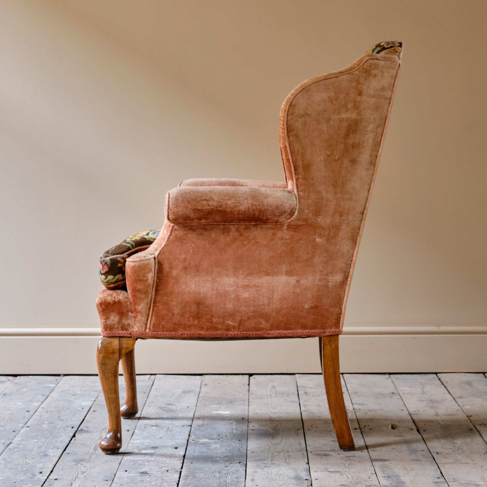 Antique Early 20th Century Wingback Armchair photo buy