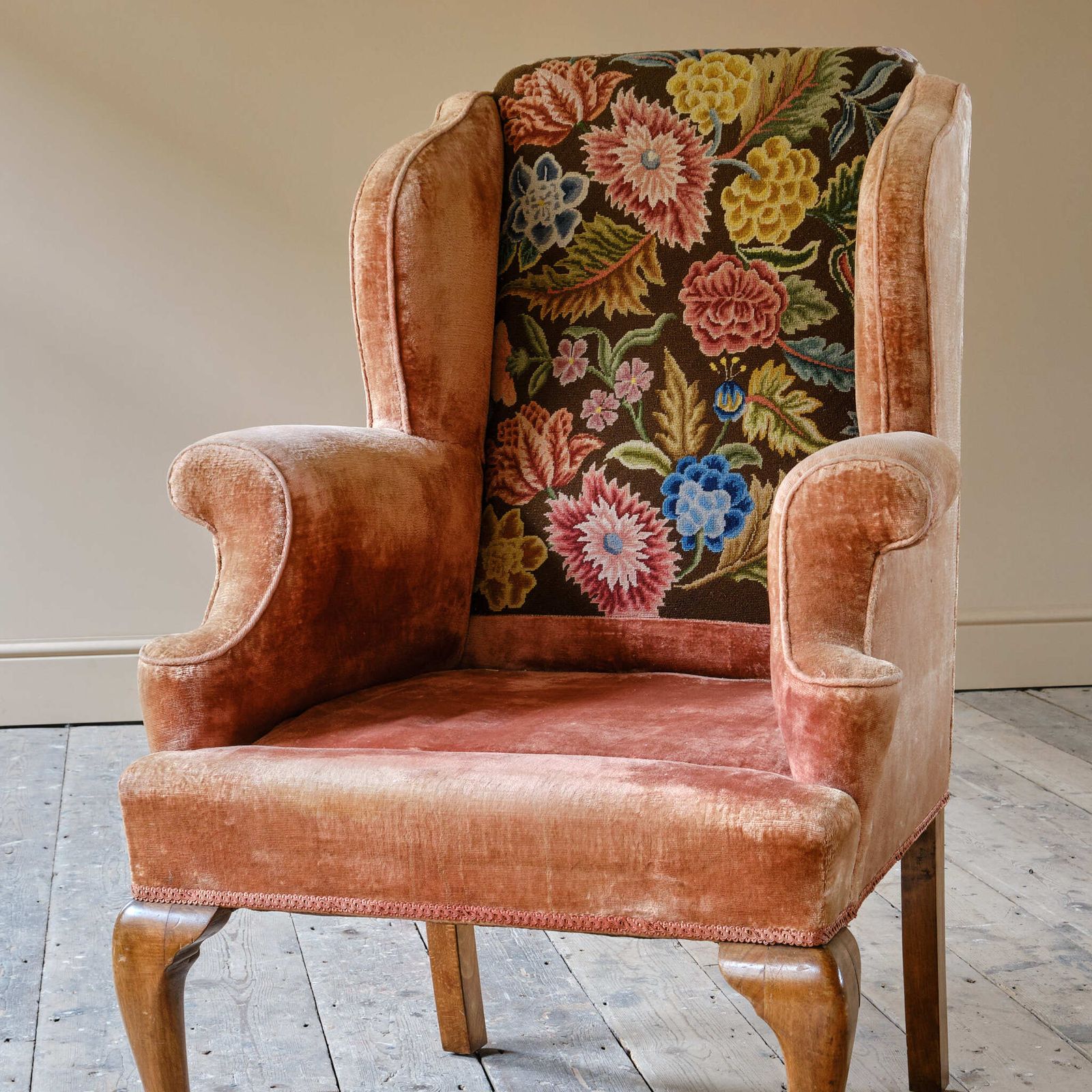 photo buy Antique Early 20th Century Wingback Armchair