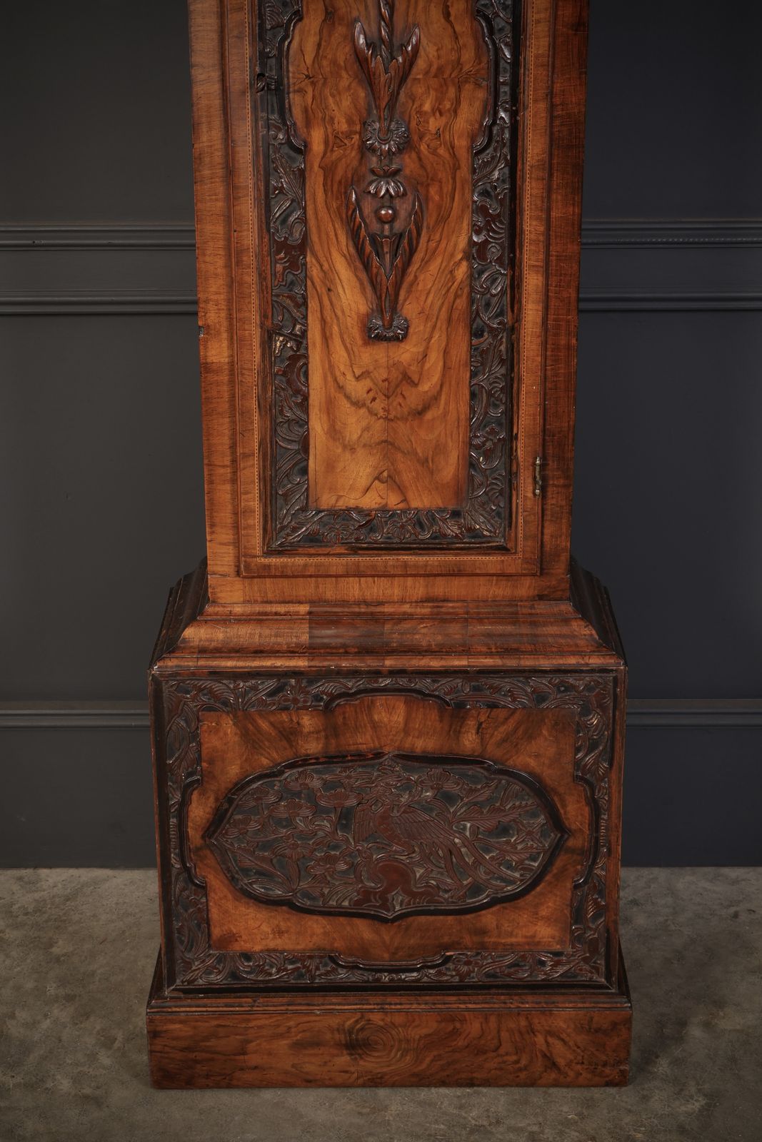 18th Century Walnut Grandfather Clock photo for sale