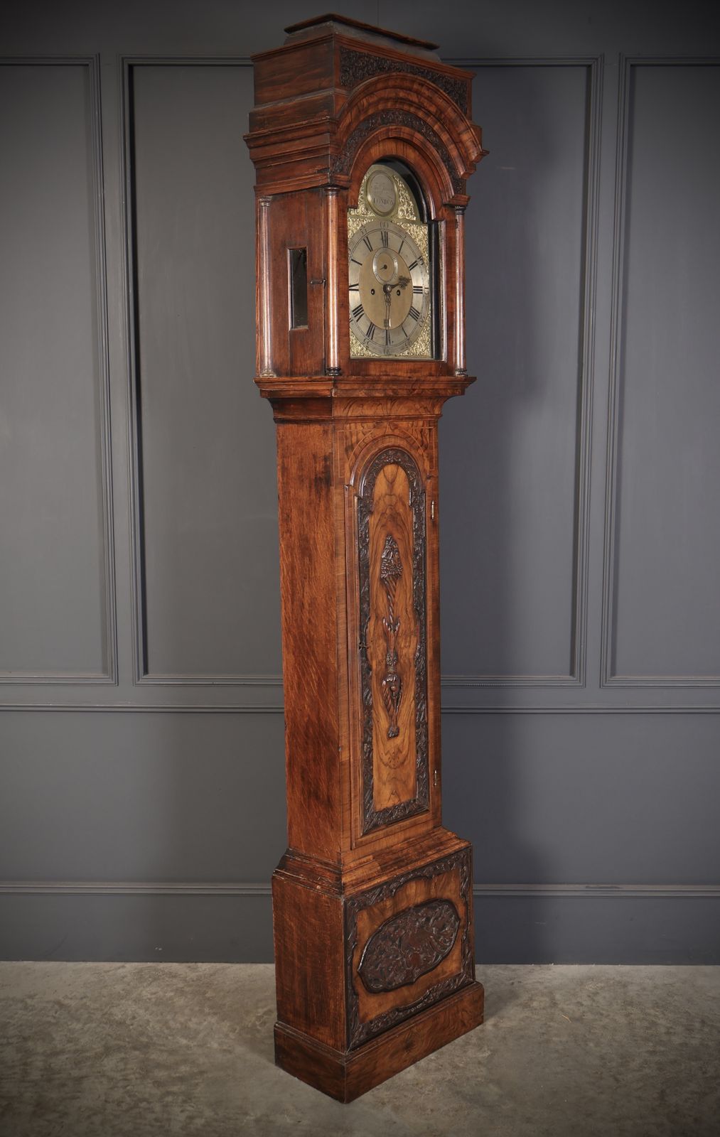 18th Century Walnut Grandfather Clock
