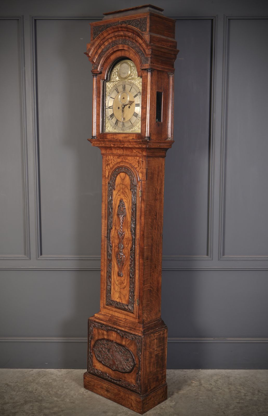 18th Century Walnut Grandfather Clock photo buy