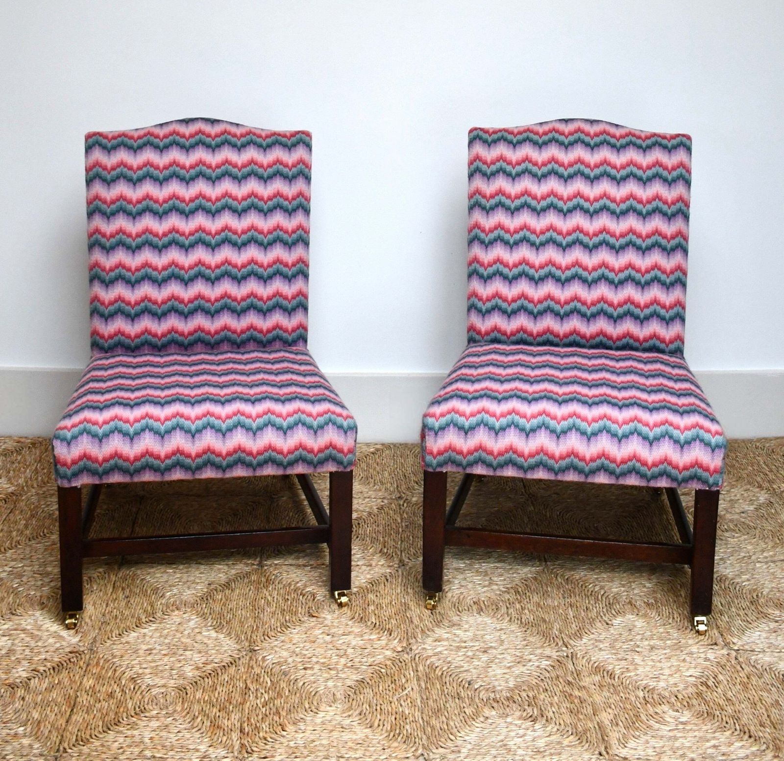 A Pair Of Georgian   Gainsborough Side Chairs photo for sale