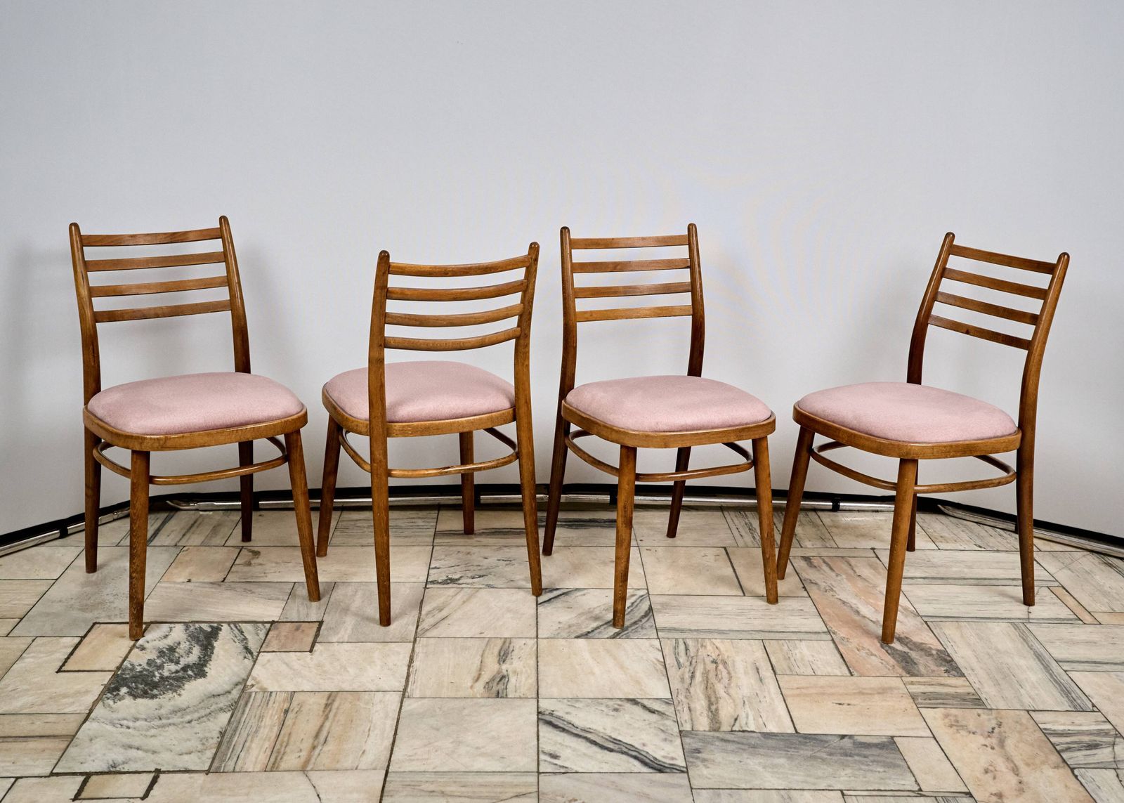 Set Of 4 Dining Chairs, Ton, 1960s, Czechoslovakia photo Furniture