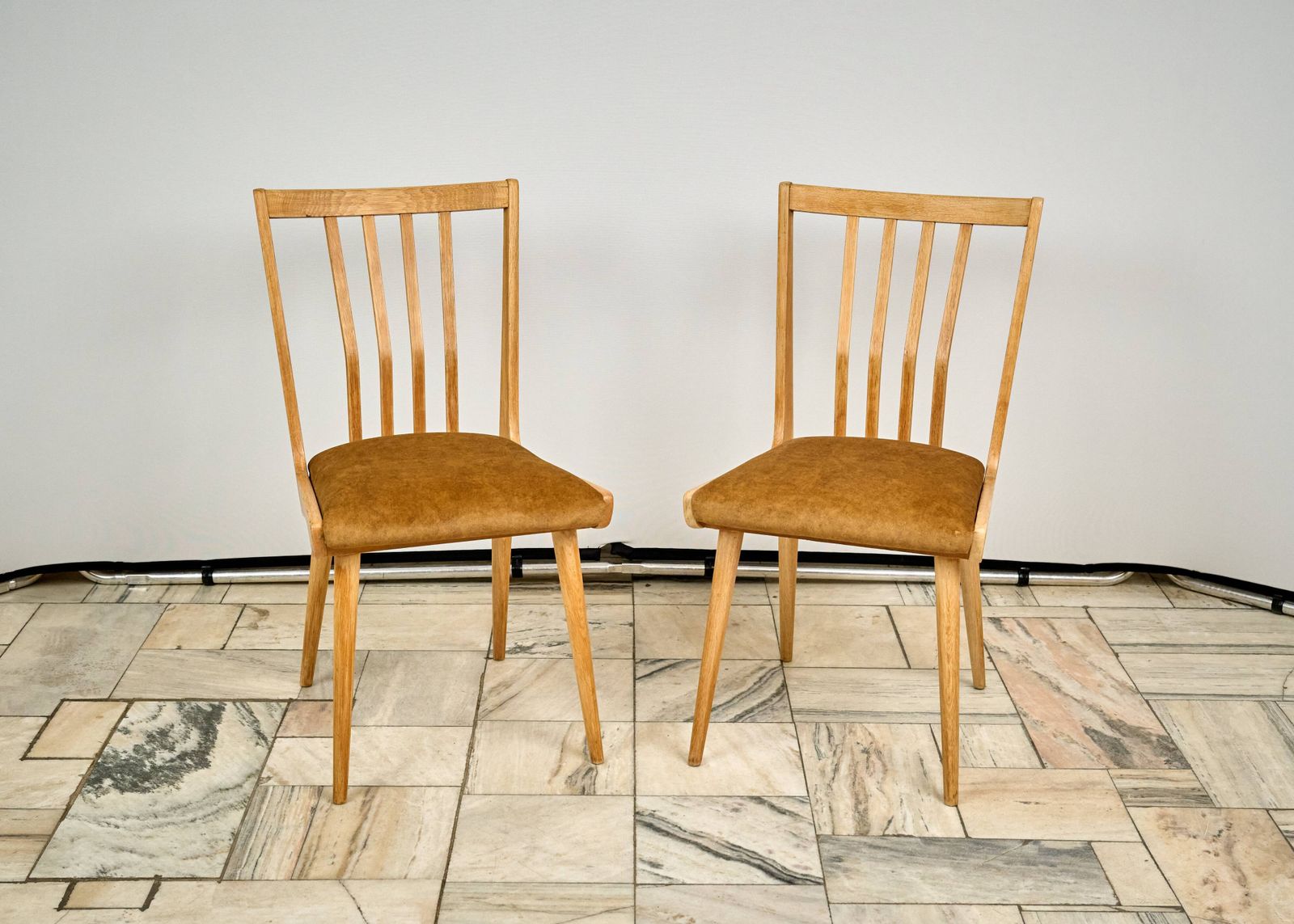 Set Of 2 Dining Chairs, 1960s, Czechoslovakia photo for sale