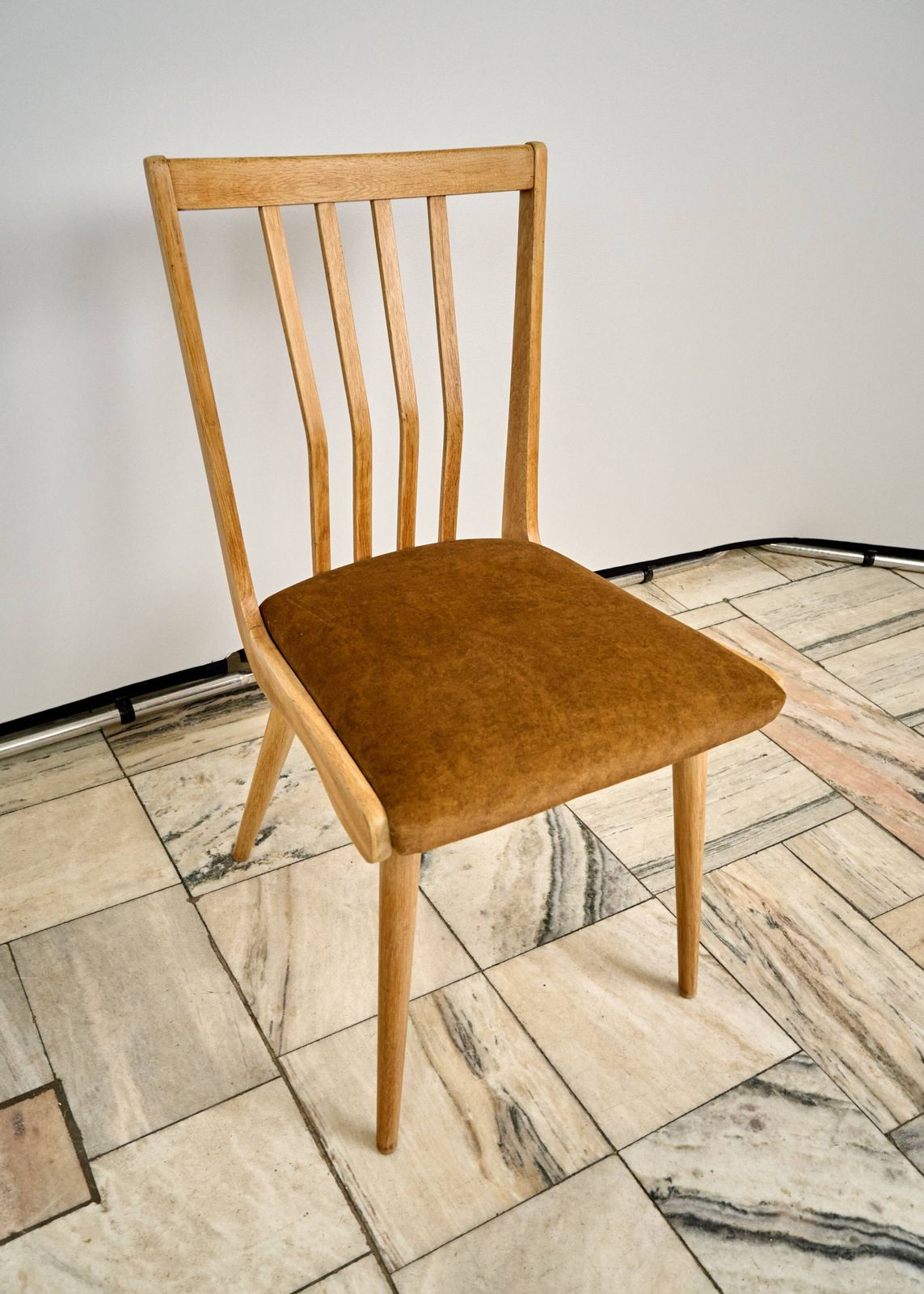 Furniture Set Of 2 Dining Chairs, 1960s, Czechoslovakia photo