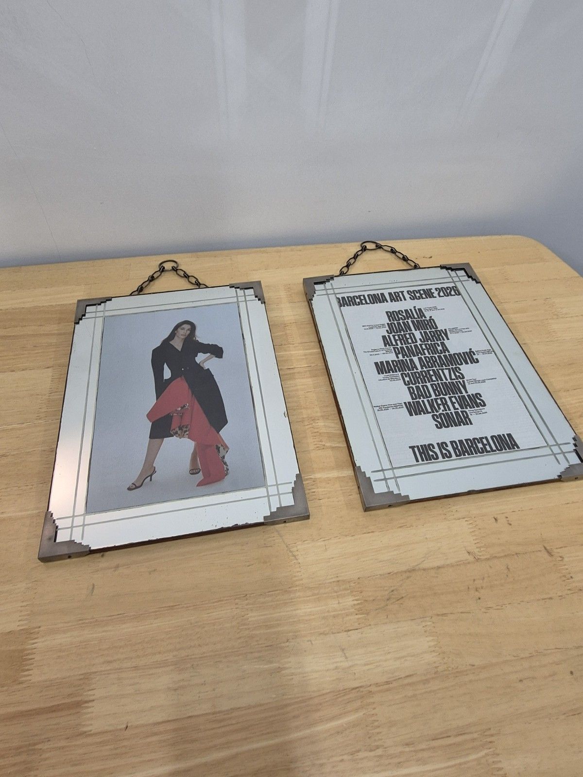 Exceptional Pair Of French Art Deco Wall Frames Original 1930s photo 126.0