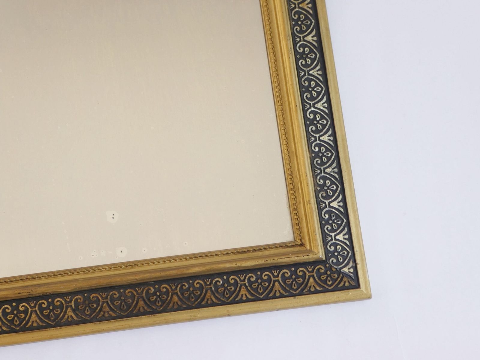 French 19th Century Gold Louis Philippe Mirror, Antique Arched Tall Gilded Mantle Mirror. photo vinterior