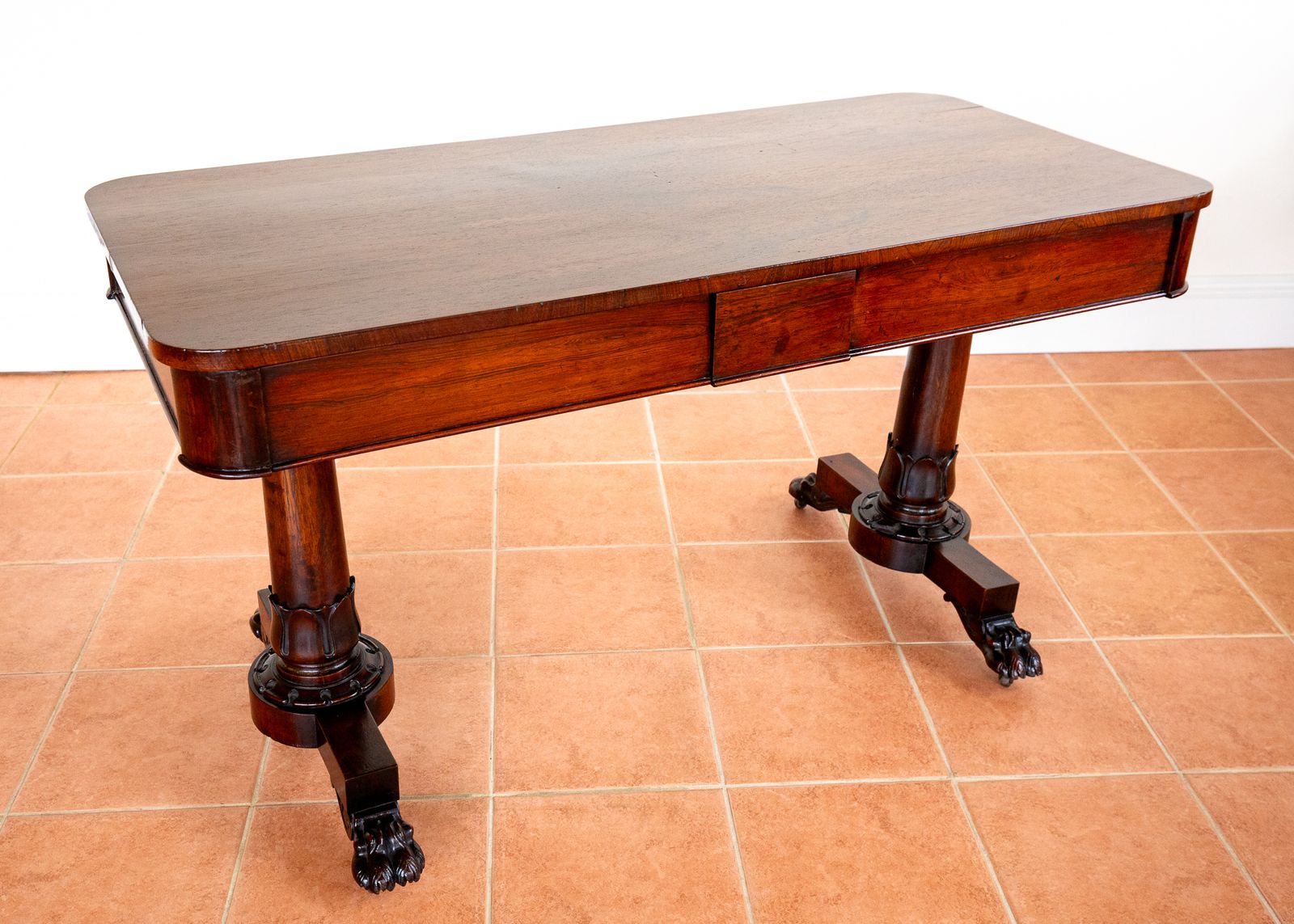 photo buy William IV Library Table Rosewood Mahogany Serving Tabl.E Writing Des.K Georgian English Antiqu.E Dining Centre Tabl.E Biedermeier 1830