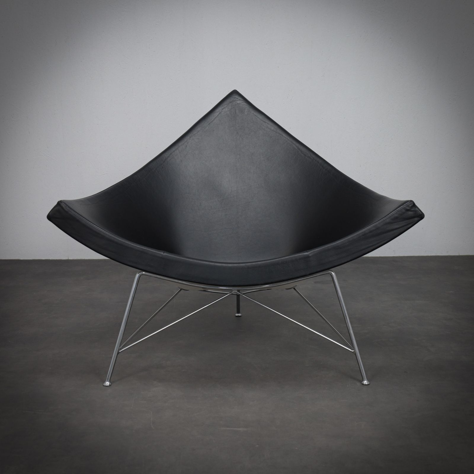 Coconut Lounge Chair In Leather By George Nelson For Vitra, 1955