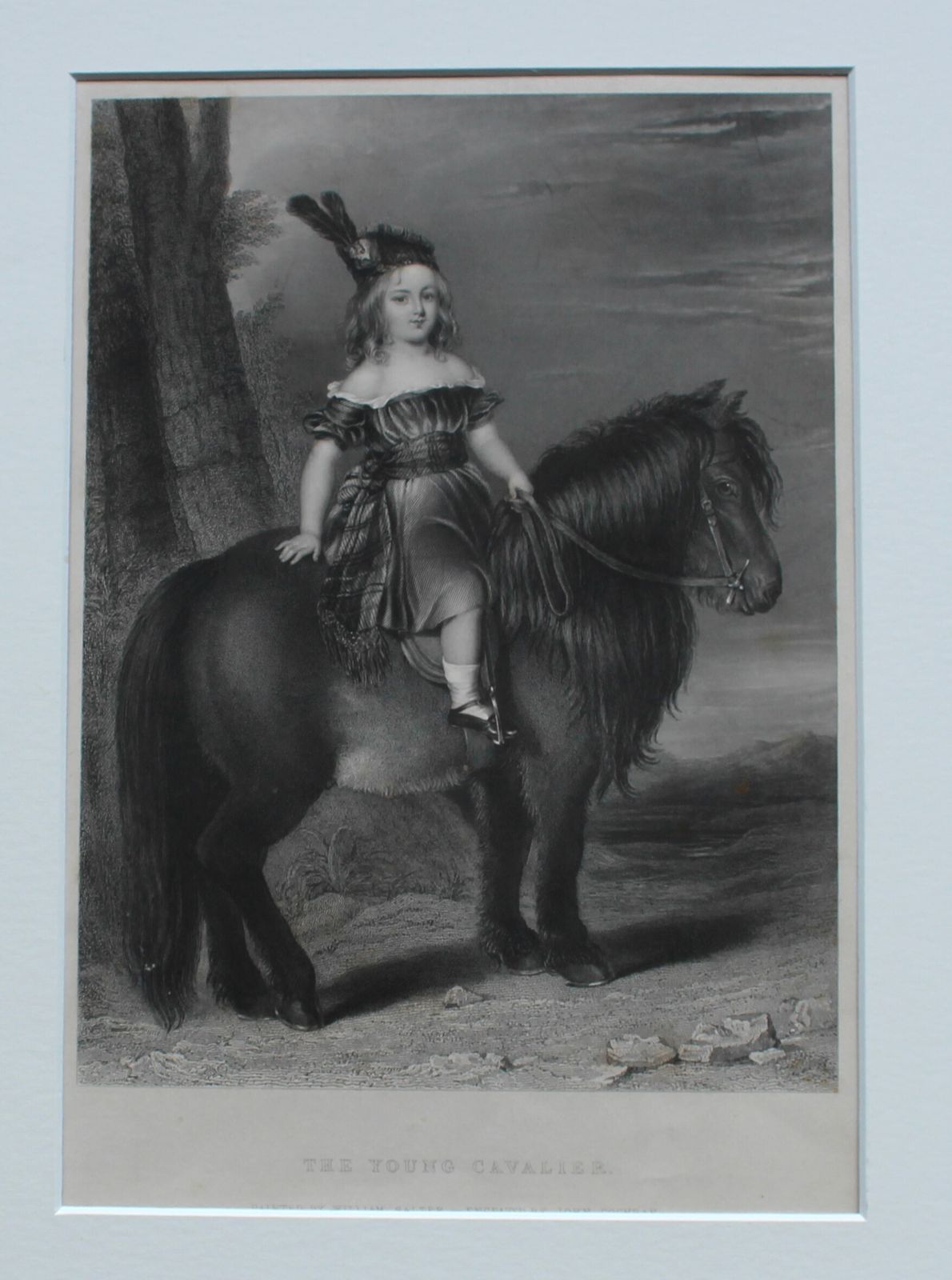 The Young Cavalier  Engraved By John Cochran  After A Painting By William Salter. C1850 photo furniture