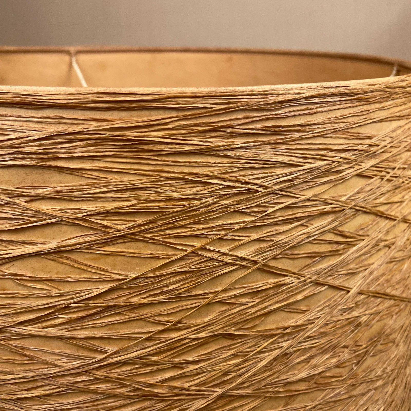 Natural Textured Shade Lampshade Large Drum Beige Neutral Lamp Shade Bedroom Living Room Earthy Warm Tones Straw Beige Cylinder photo furniture