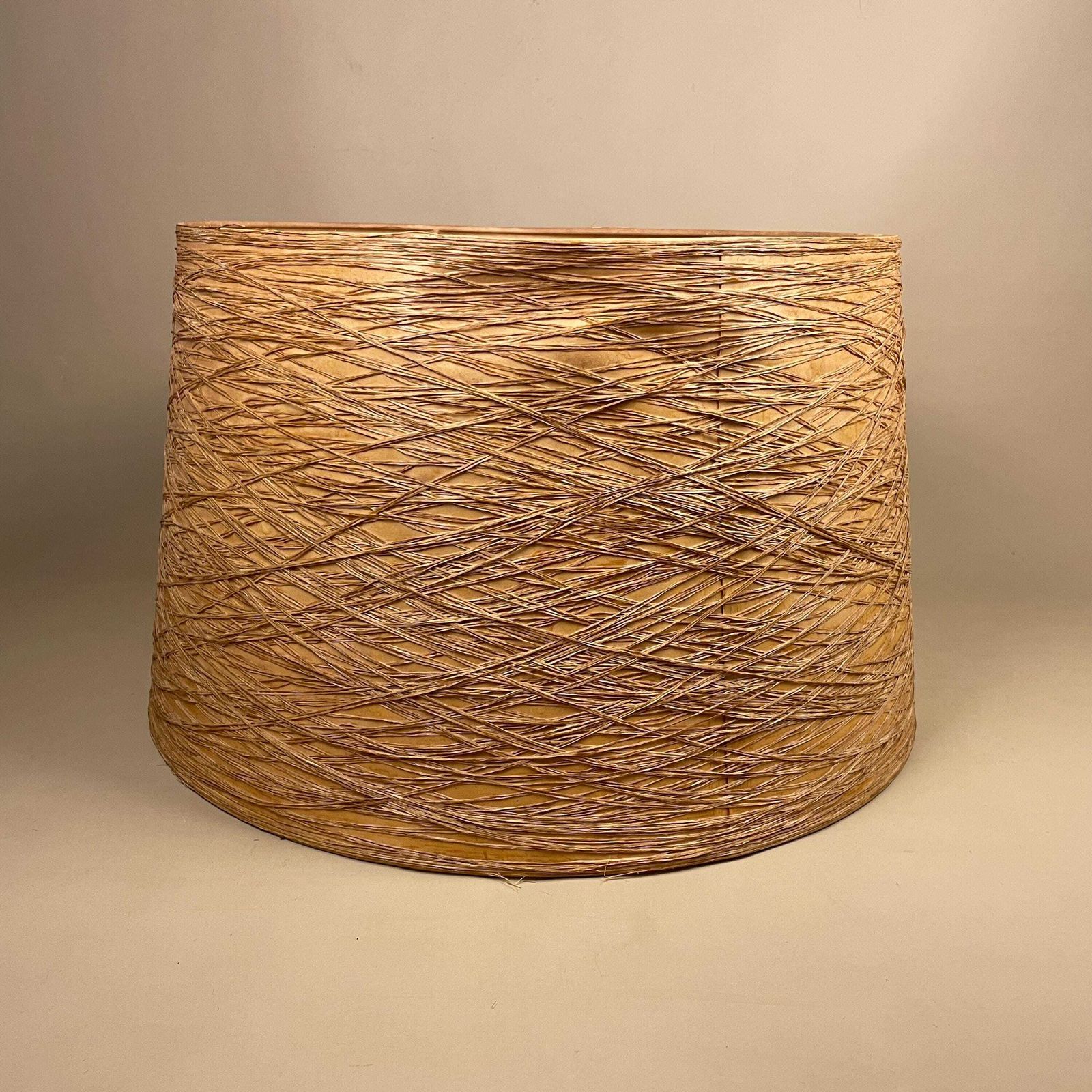 photo buy Natural Textured Shade Lampshade Large Drum Beige Neutral Lamp Shade Bedroom Living Room Earthy Warm Tones Straw Beige Cylinder