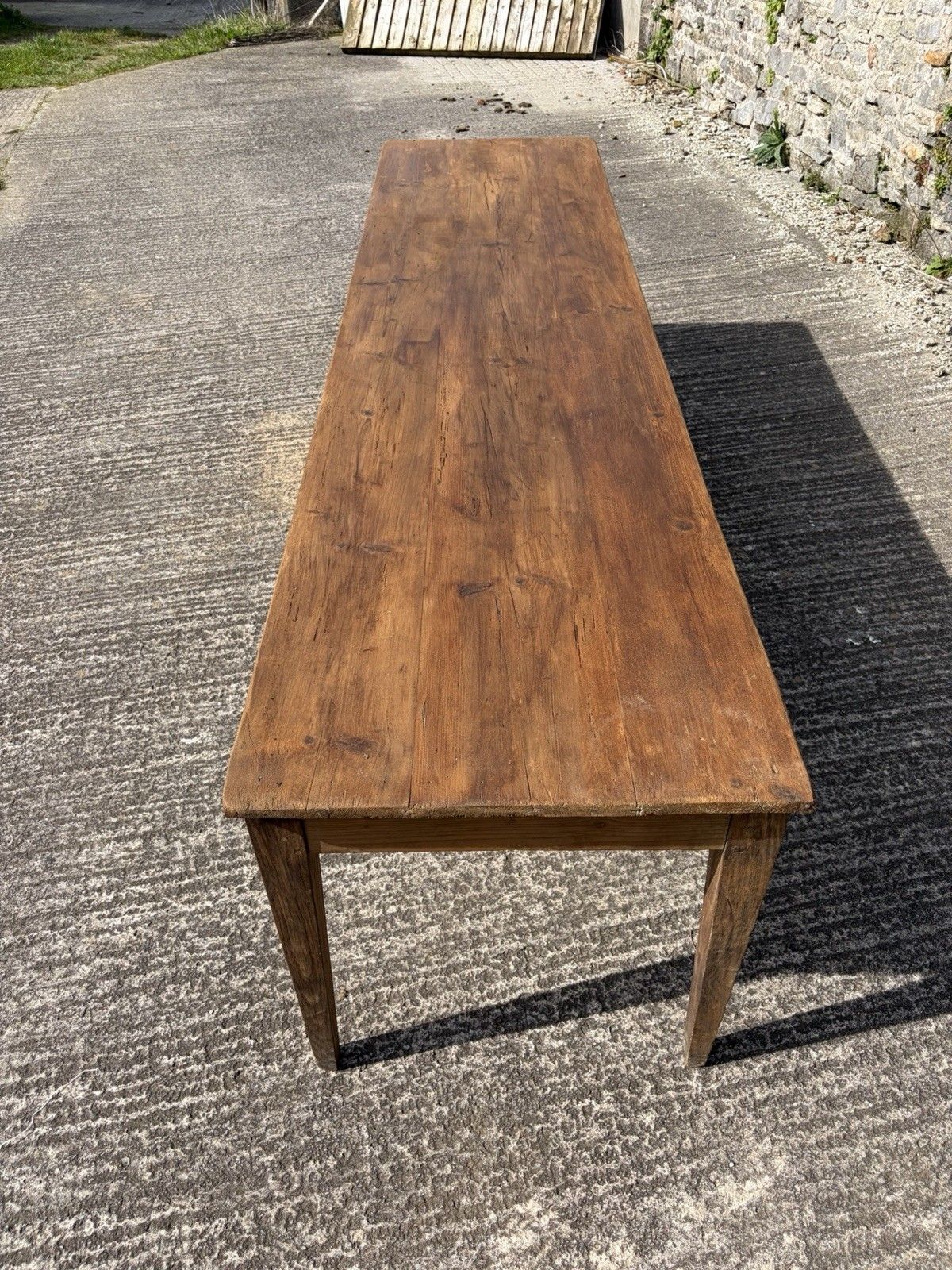Antique French Draper’s / Dining Table — 279.5cm | Poplar & Chestnut | photo 1550.0