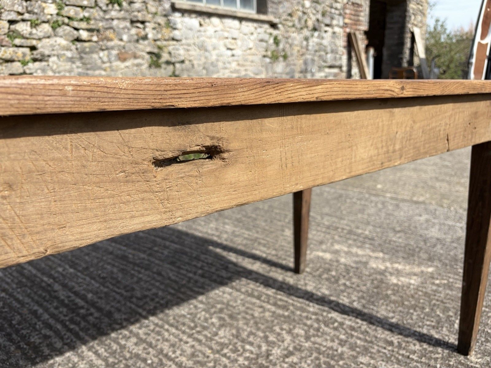 Antique French Draper’s / Dining Table — 279.5cm | Poplar & Chestnut | photo vintage