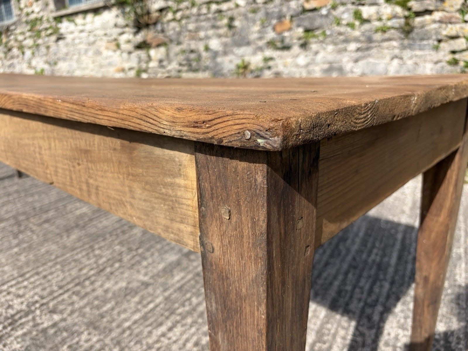 photo furniture Antique French Draper’s / Dining Table — 279.5cm | Poplar & Chestnut |