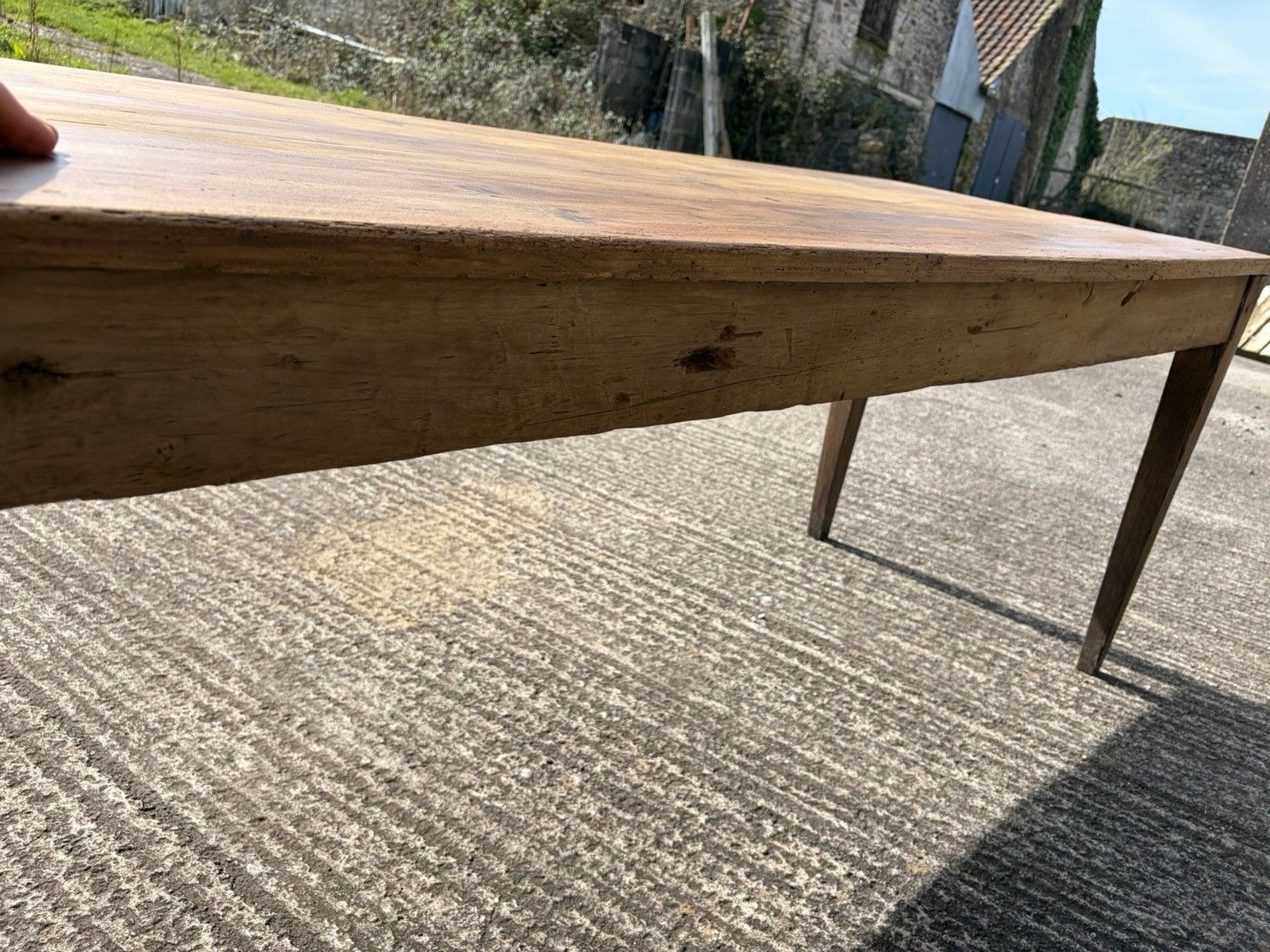 Furniture Antique French Draper’s / Dining Table — 279.5cm | Poplar & Chestnut | photo