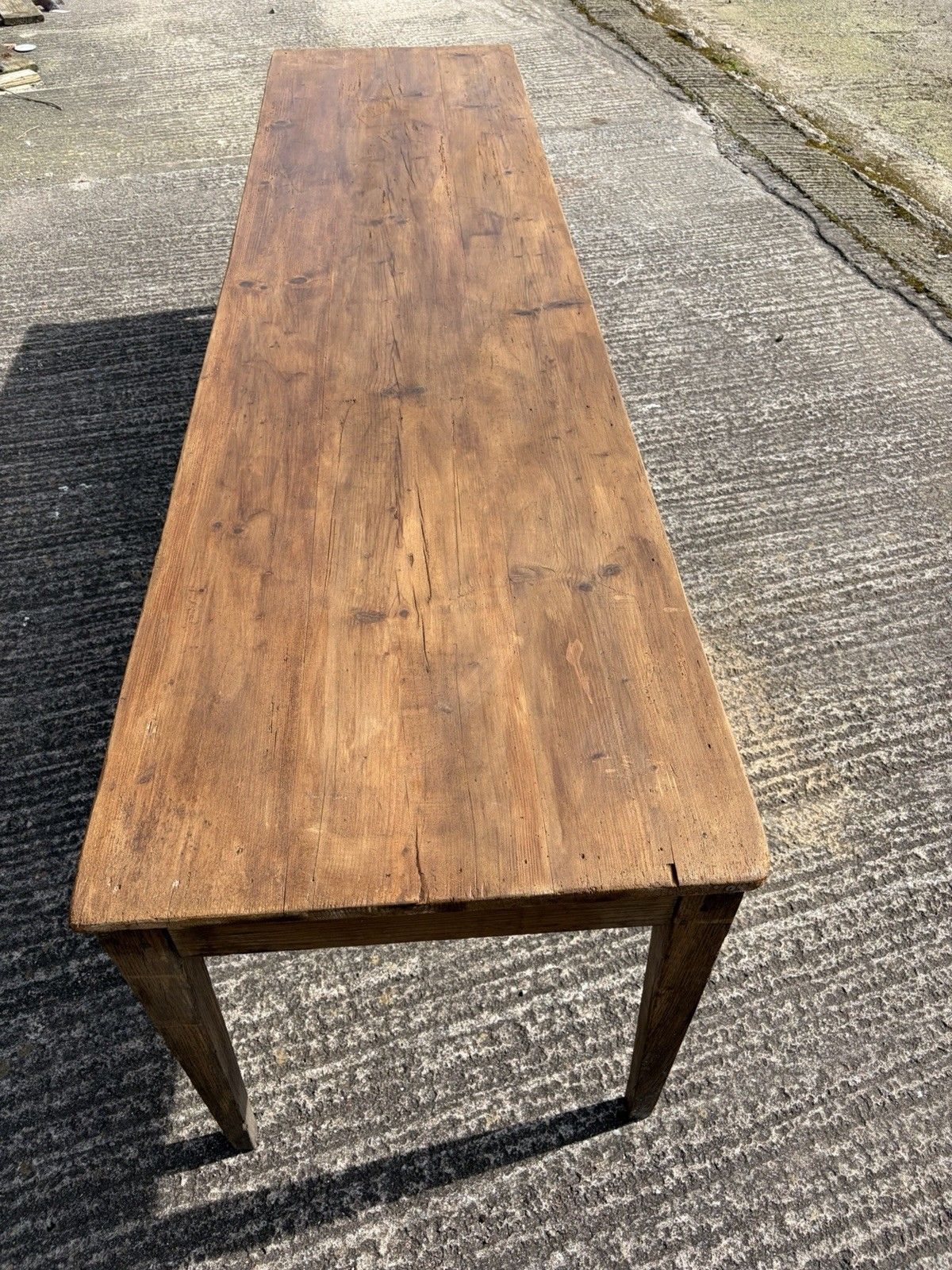 1550.0 Antique French Draper’s / Dining Table — 279.5cm | Poplar & Chestnut | photo