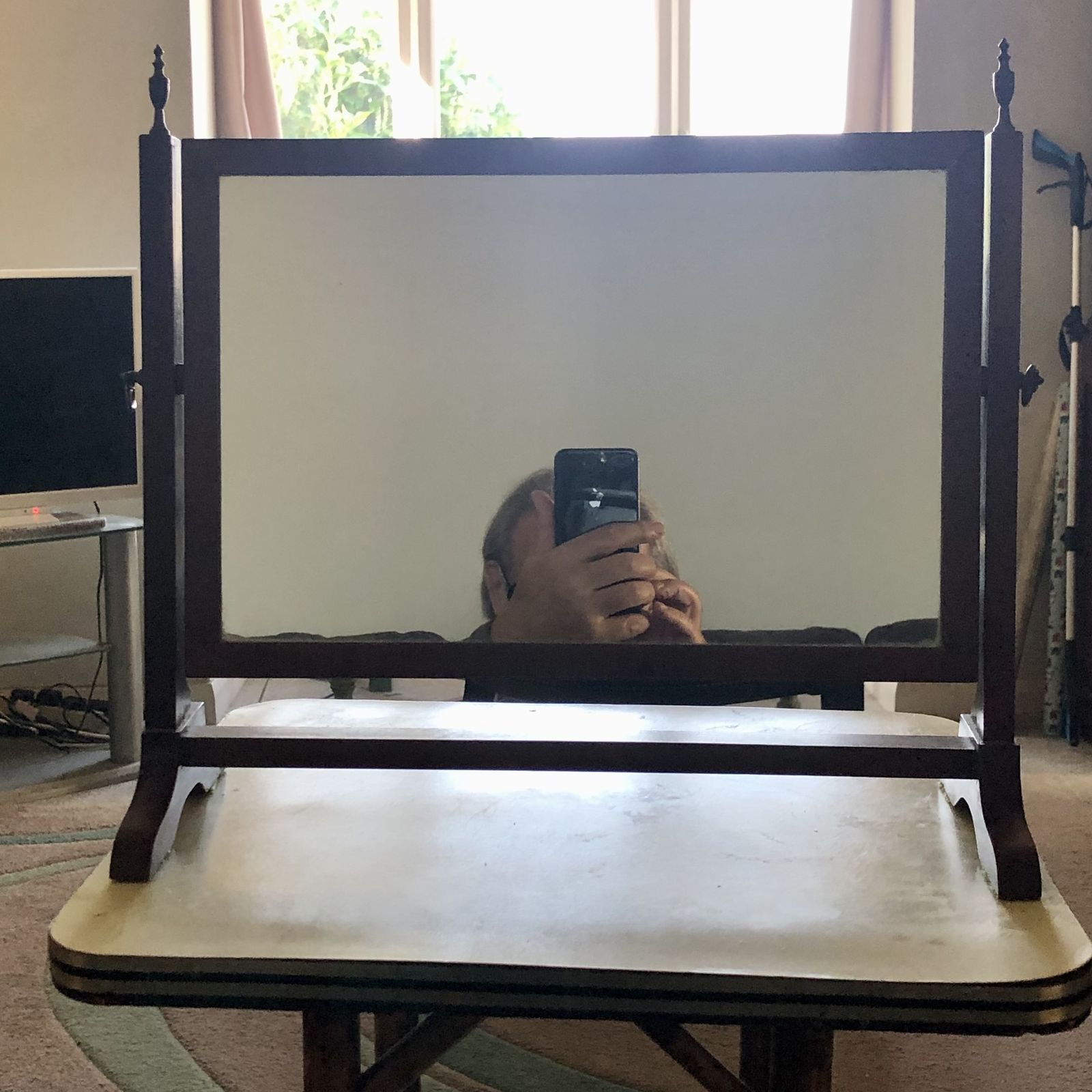 photo buy Handsome Small Mahogany Swing Mirror