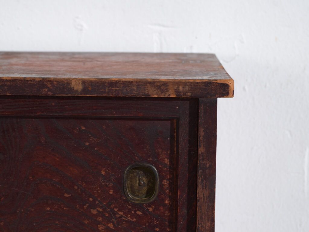 Antique Japanese Tea Cabinet (Cha Tansu) With Glass Sliding Doors – Taisho / Showa – Circa 1920–1950 photo buy