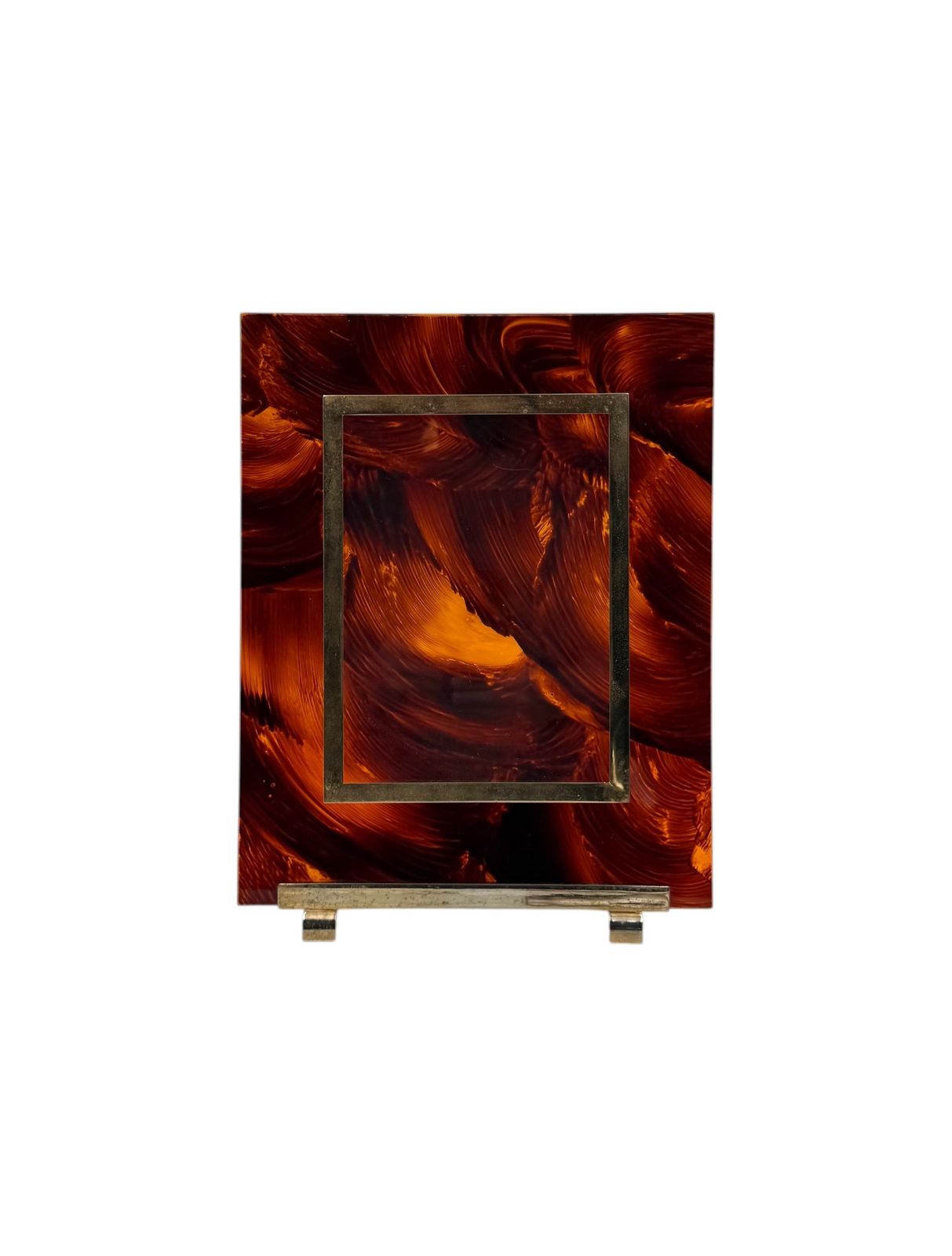 Hollywood Regency Lucite Picture Frame, In The Manner Of Gabriella Crespi Italy 1970s photo vinterior