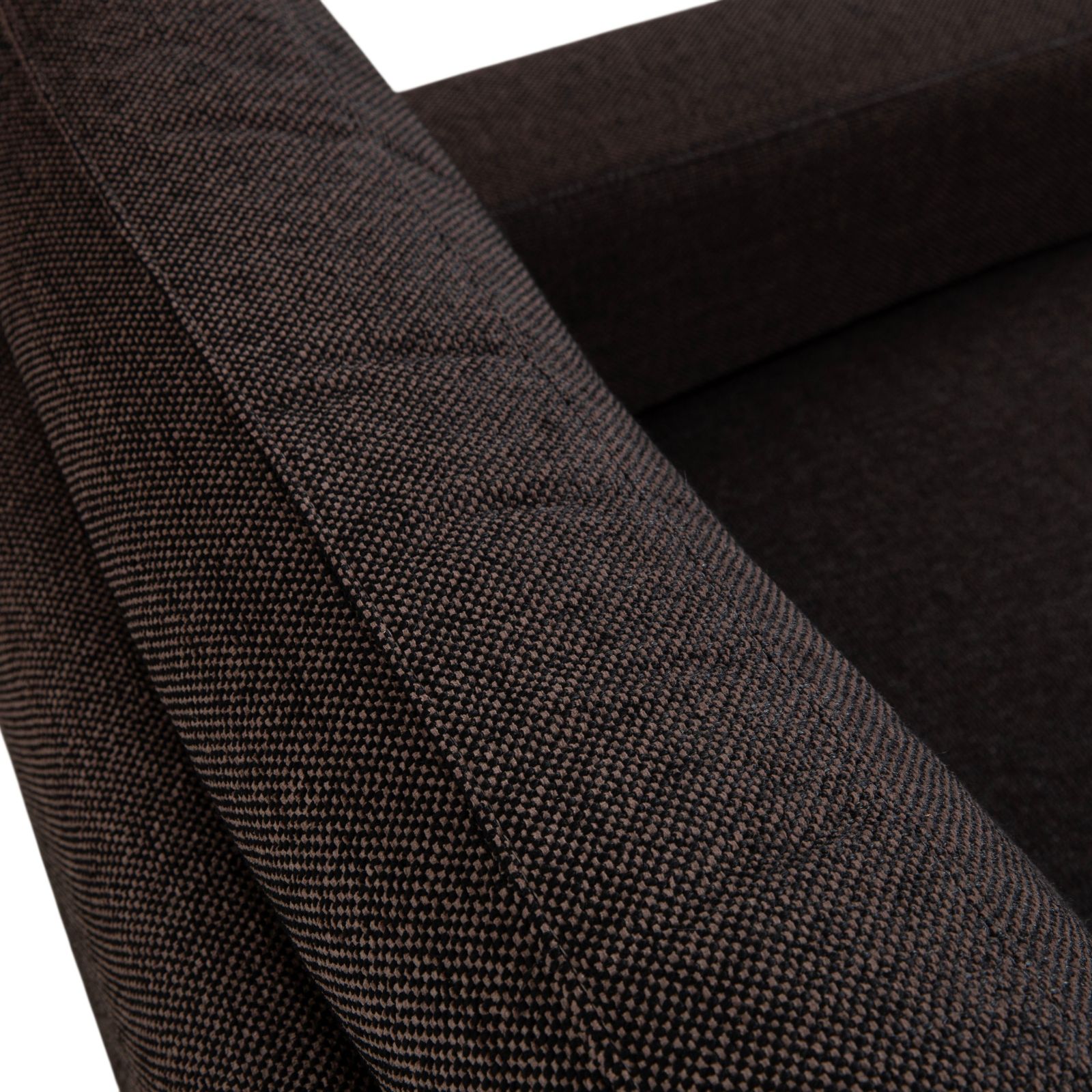 Fauteuil Ewald Schillig en tissu brun et gris photo buy