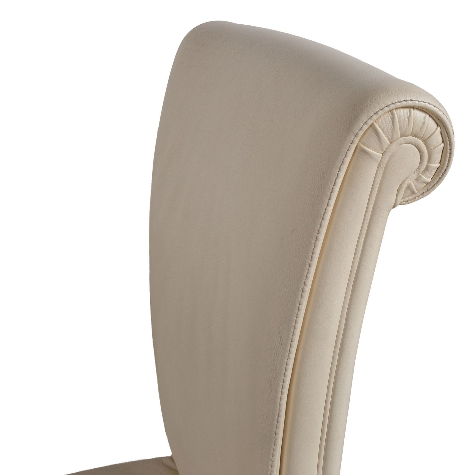 Set Of 6 Poltrona Frau Vittoria Leather, Cream, Dining Chairs photo Furniture