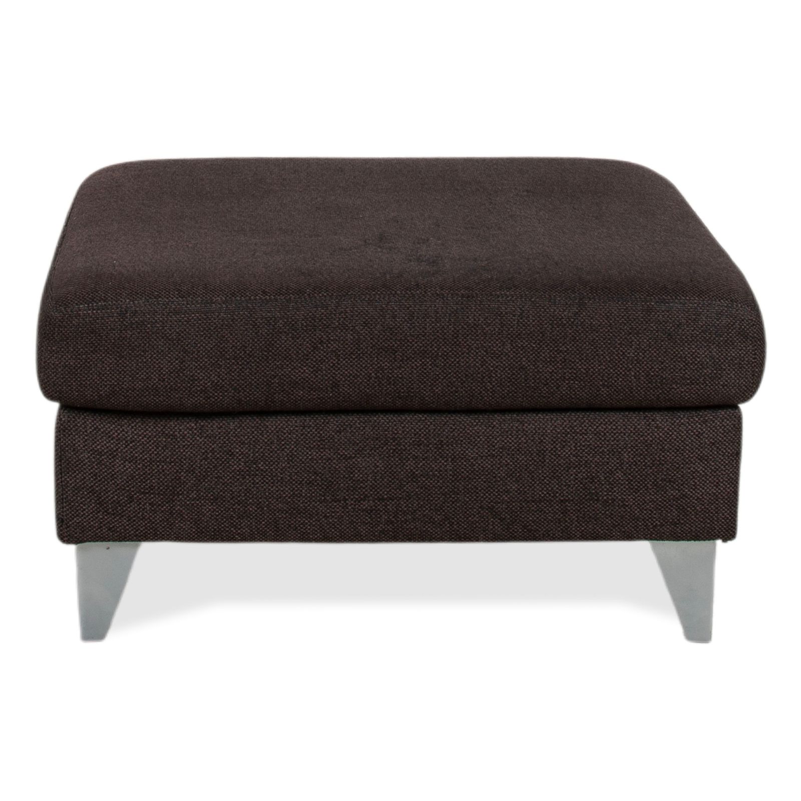 Pouf Ewald Schillig en tissu brun gris photo buy
