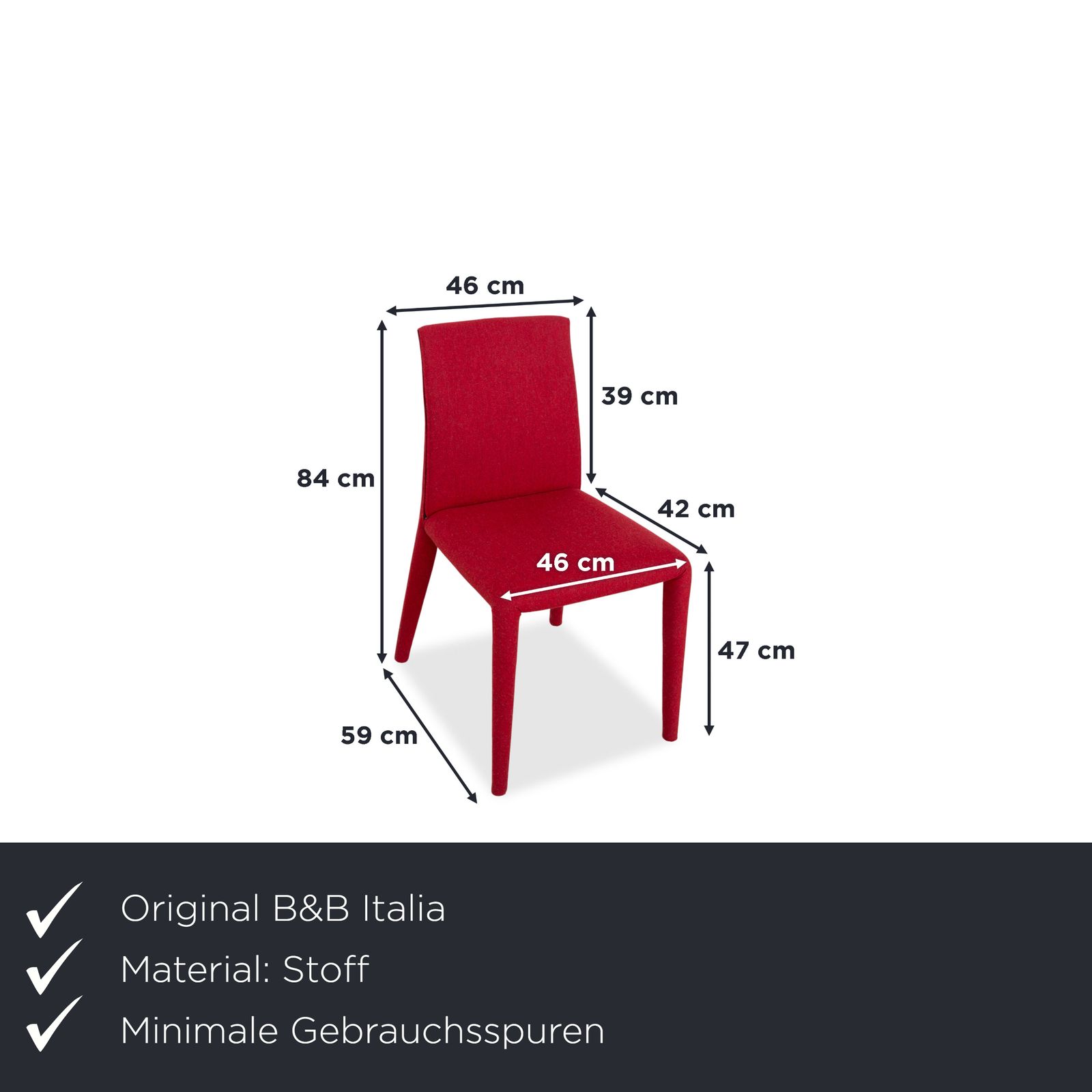 6 Delige Set B&B Italia Vol Au Vent Stof, Rood Bordeaux, Eetkamer photo furniture