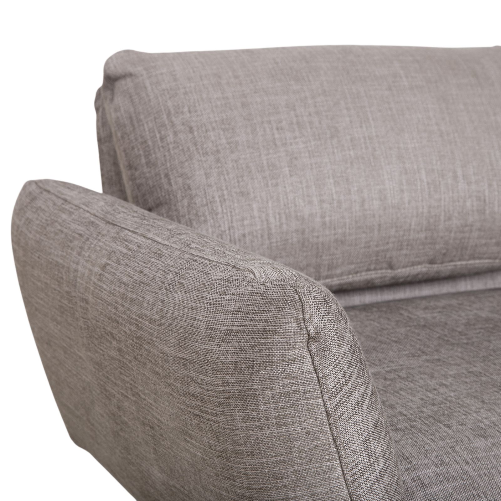 Mobilier Canapé 2 places Signet Messina en tissu gris, fonction manuelle et couchage photo