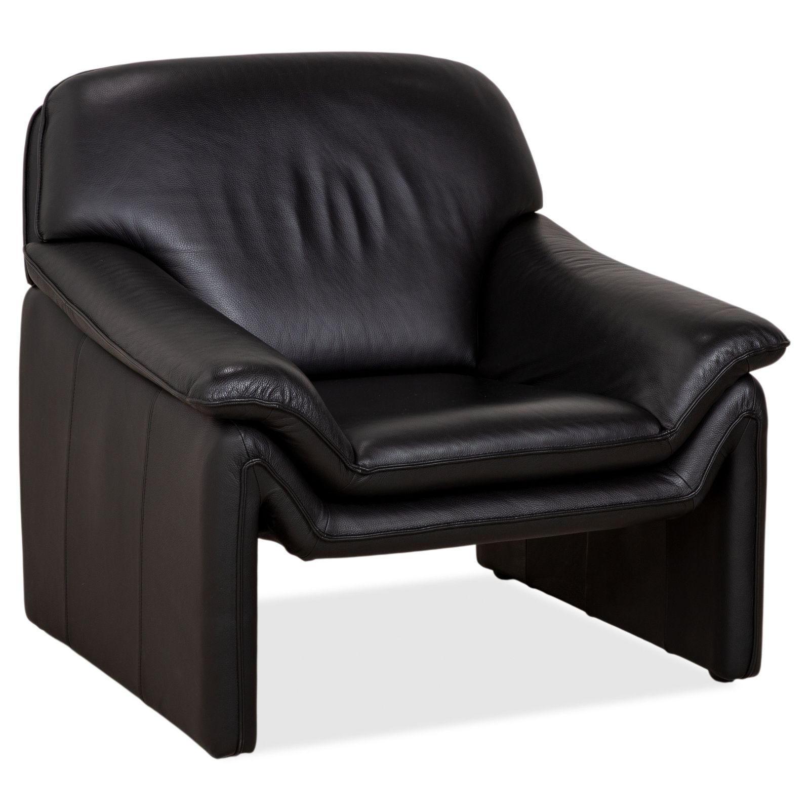 Lauuser Atlanta Leather Armchair Black