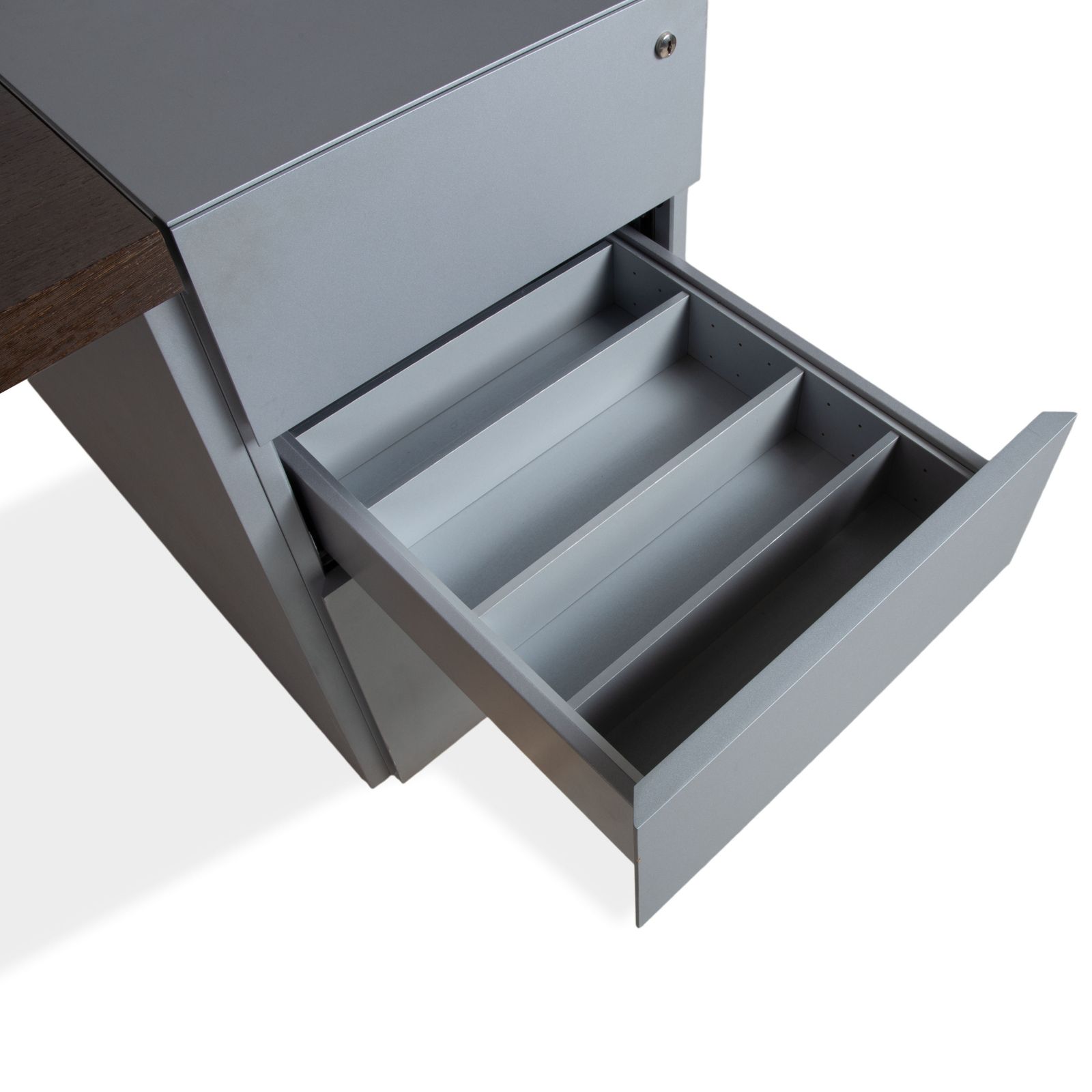 Walter Knoll Icon Wooden Brown Grey Desk photo for sale
