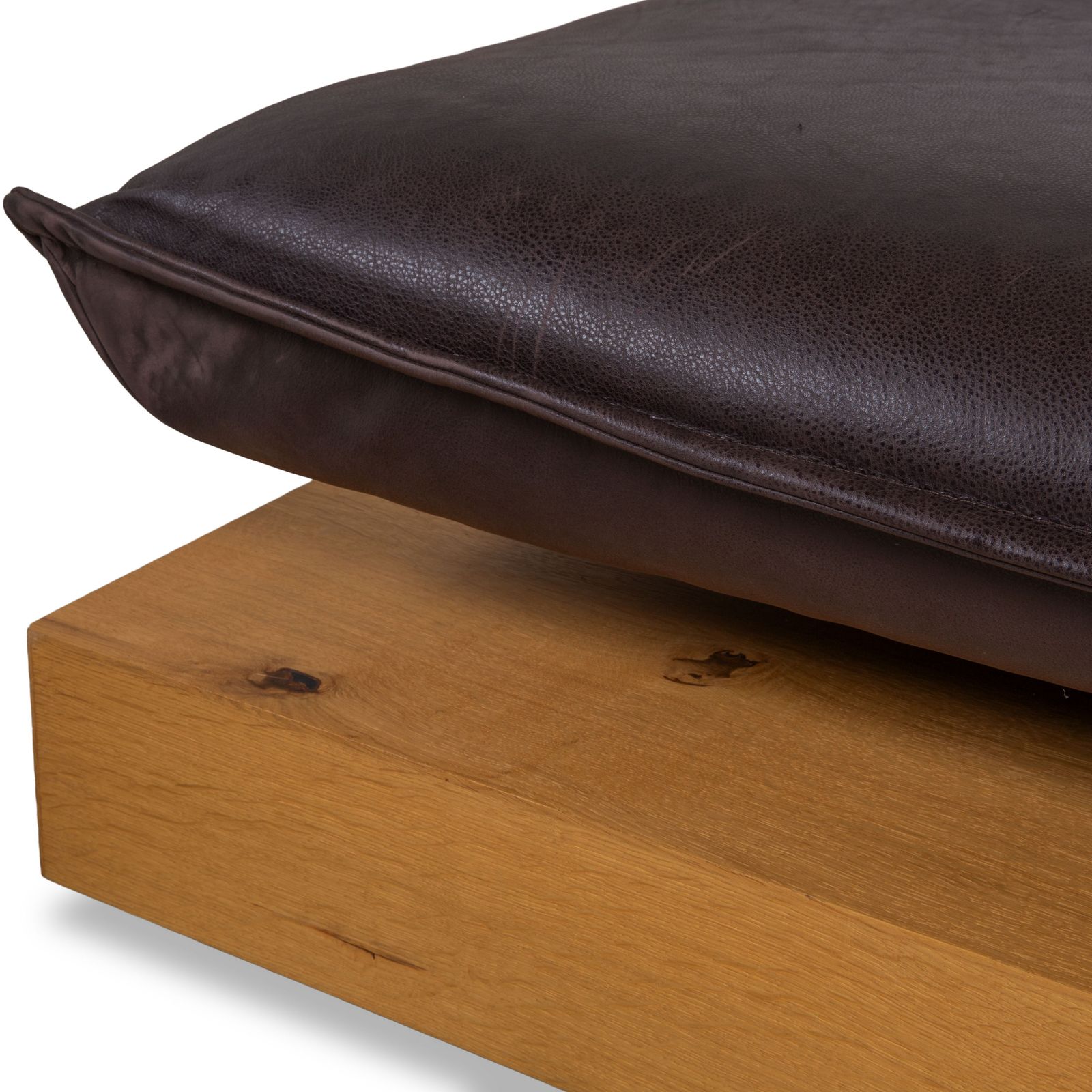 Repose-pieds Koinor Free Motion Edit 3 en cuir brun chocolat, bois, fonction manuelle photo buy